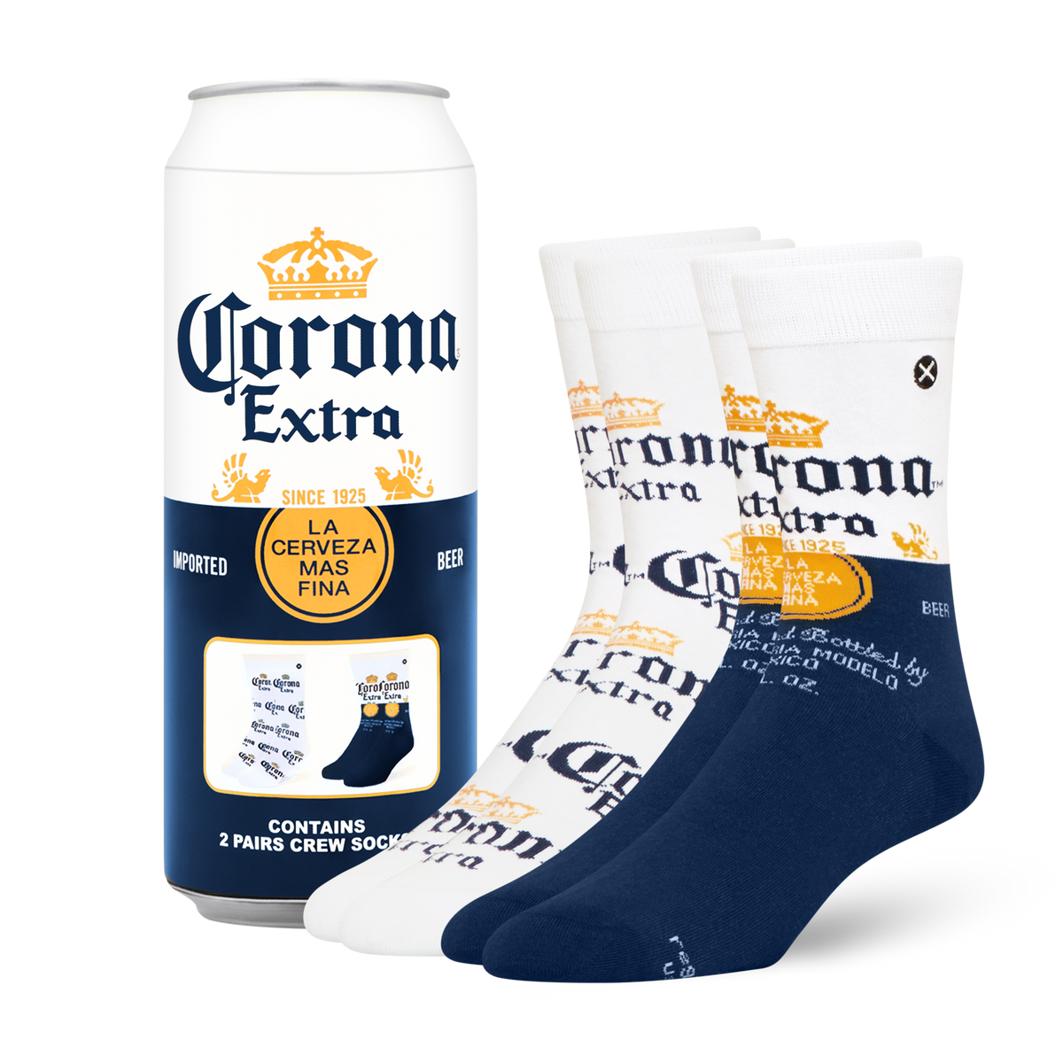 ODDMART Corona Crew Socks 2-Pack