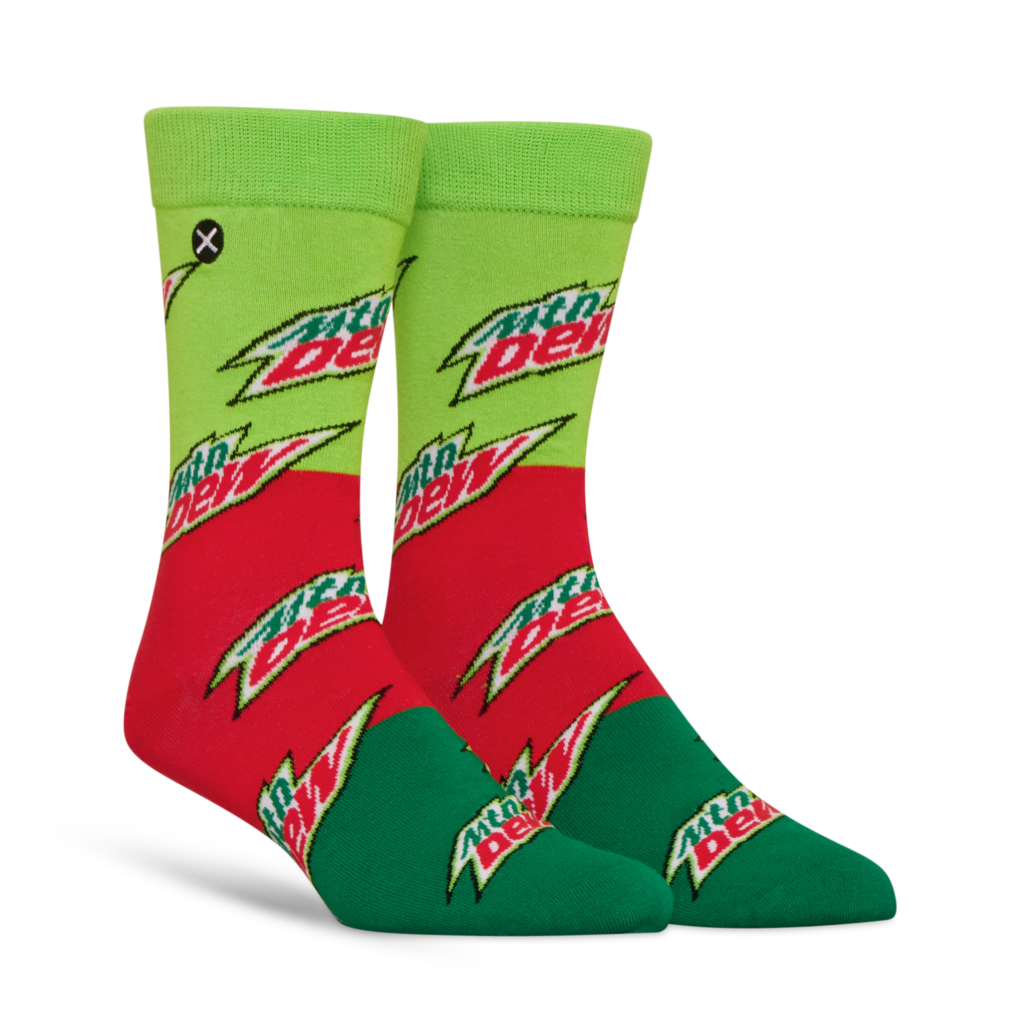 ODDMART Mountain Dew Crew Socks 2-Pack