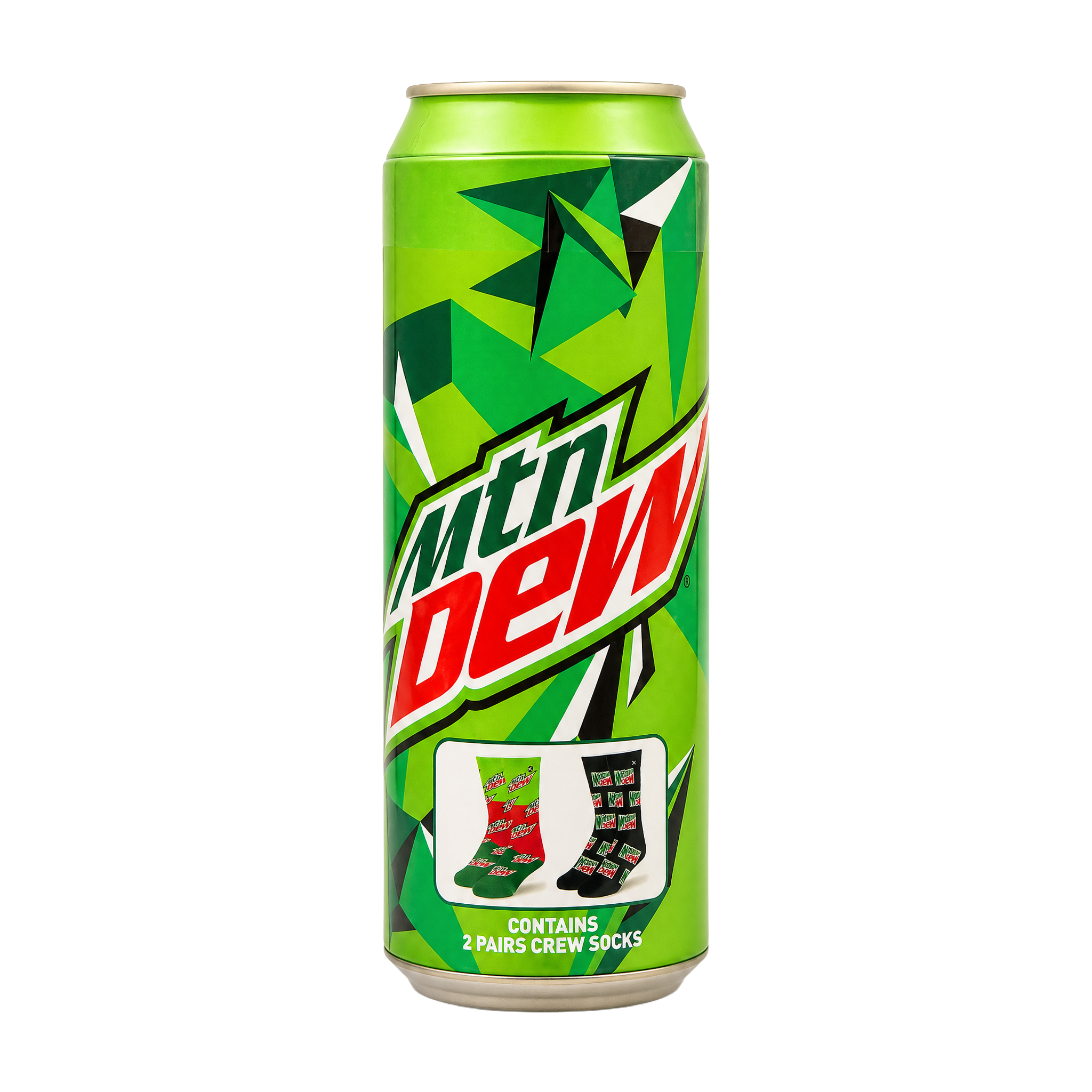 ODDMART Mountain Dew Crew Socks 2-Pack