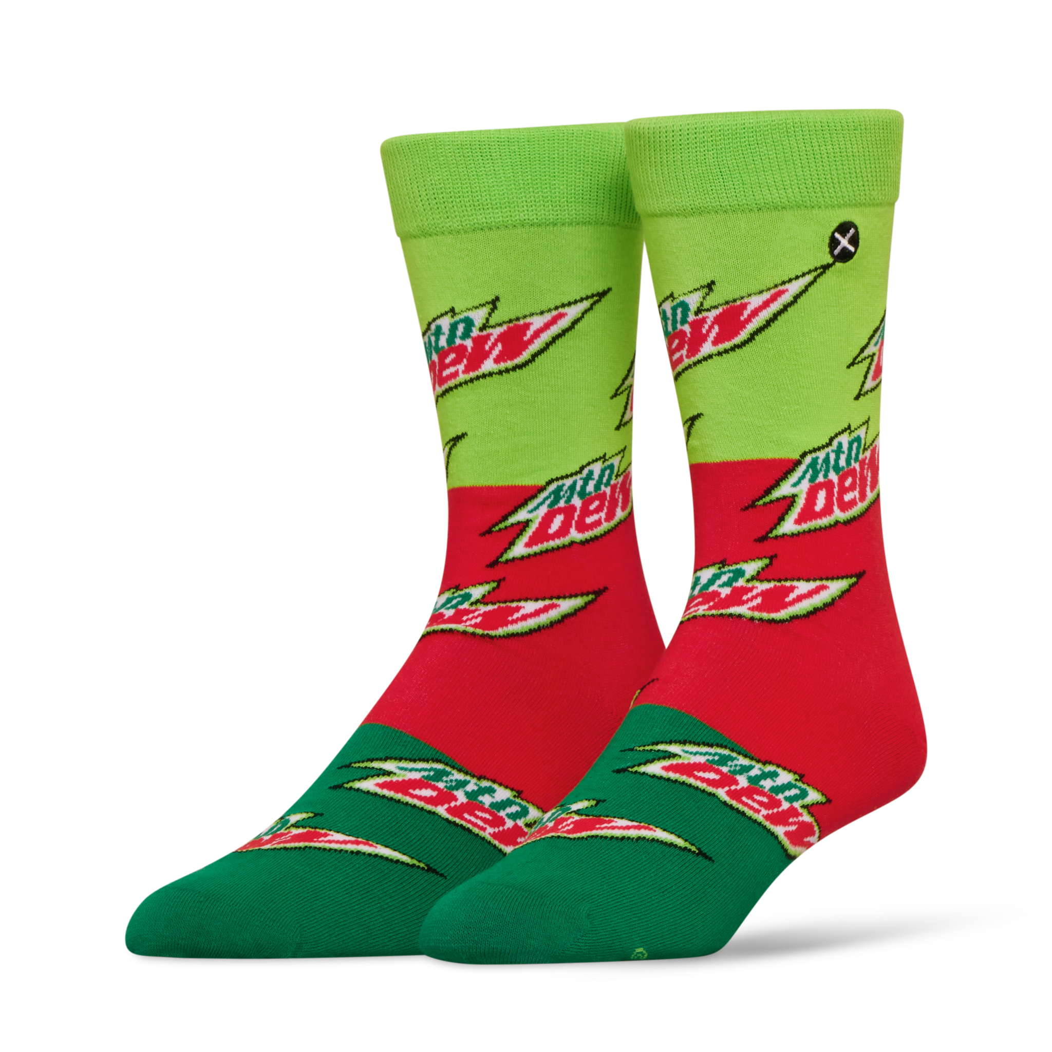 ODDMART Mountain Dew Crew Socks 2-Pack