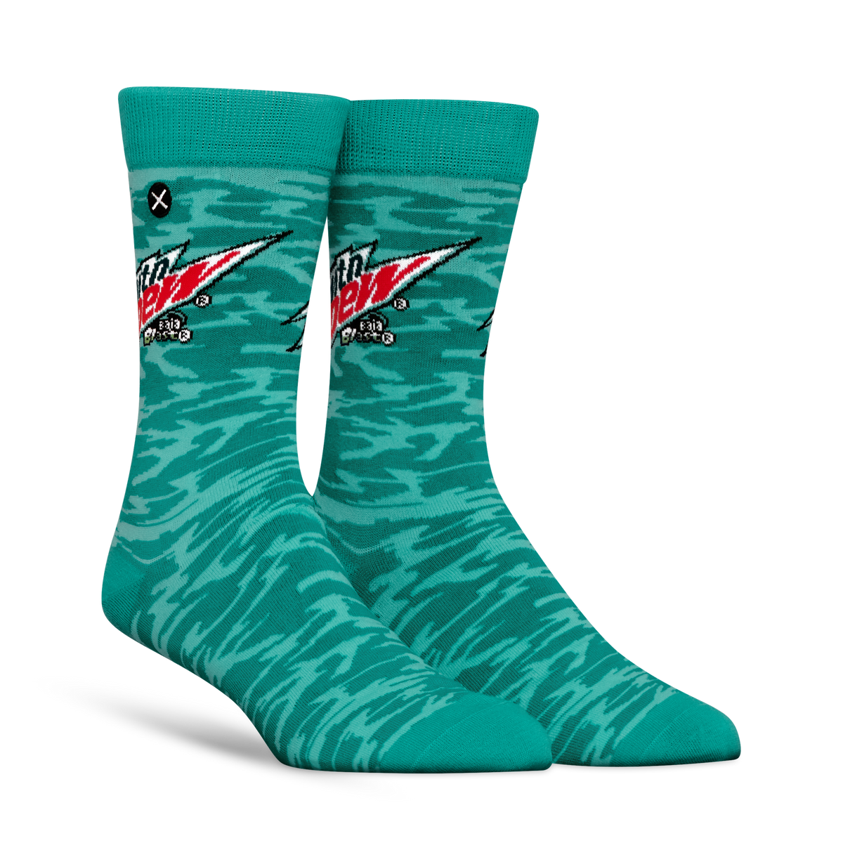 ODDMART Mountain Dew Baja Blast Crew Socks 2-Pack