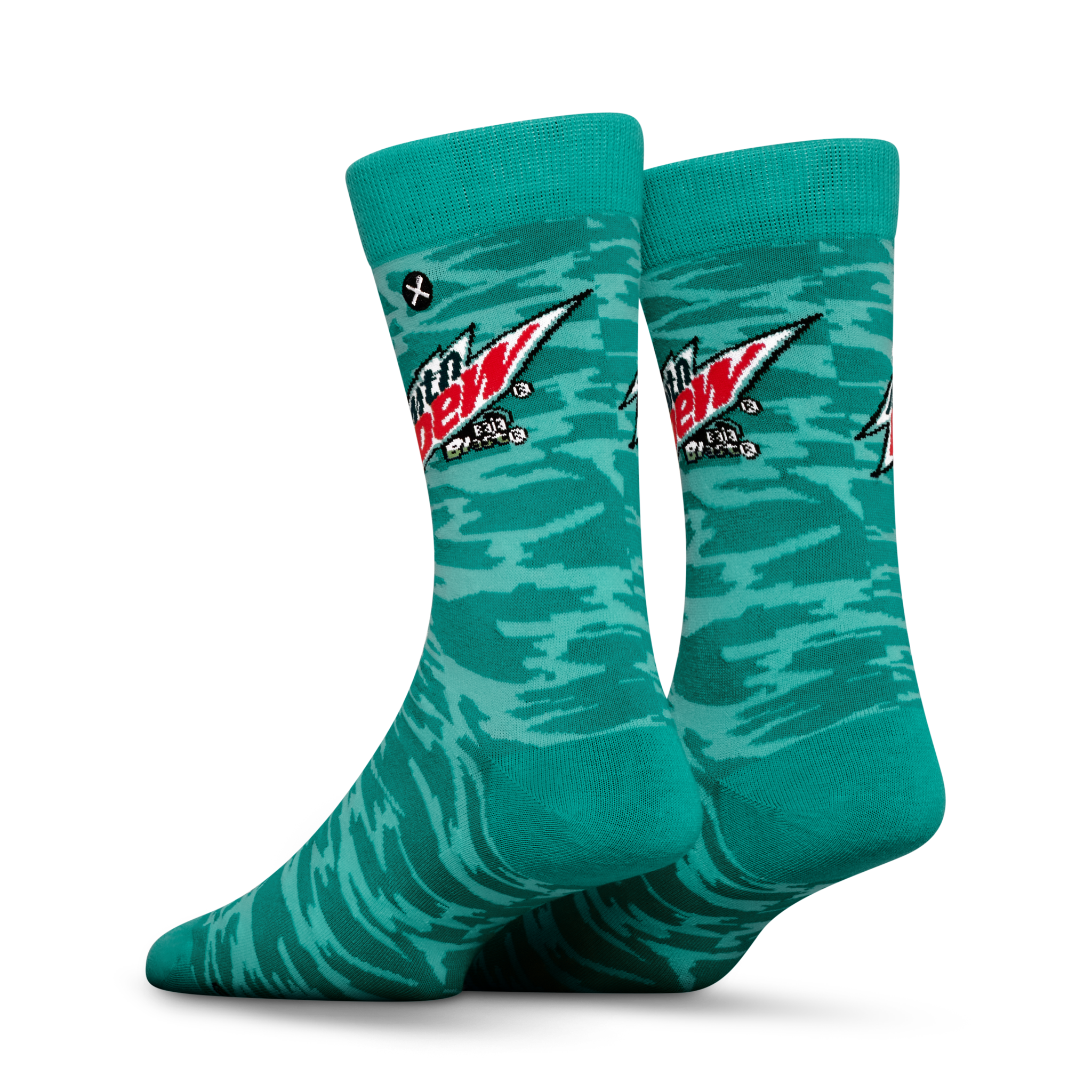 ODDMART Mountain Dew Baja Blast Crew Socks 2-Pack