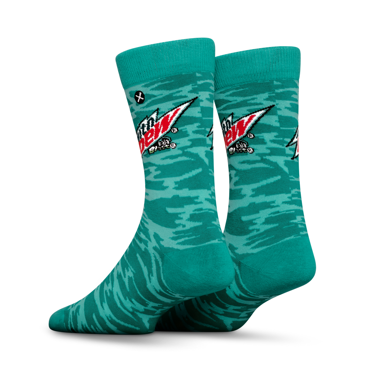 ODDMART Mountain Dew Baja Blast Crew Socks 2-Pack
