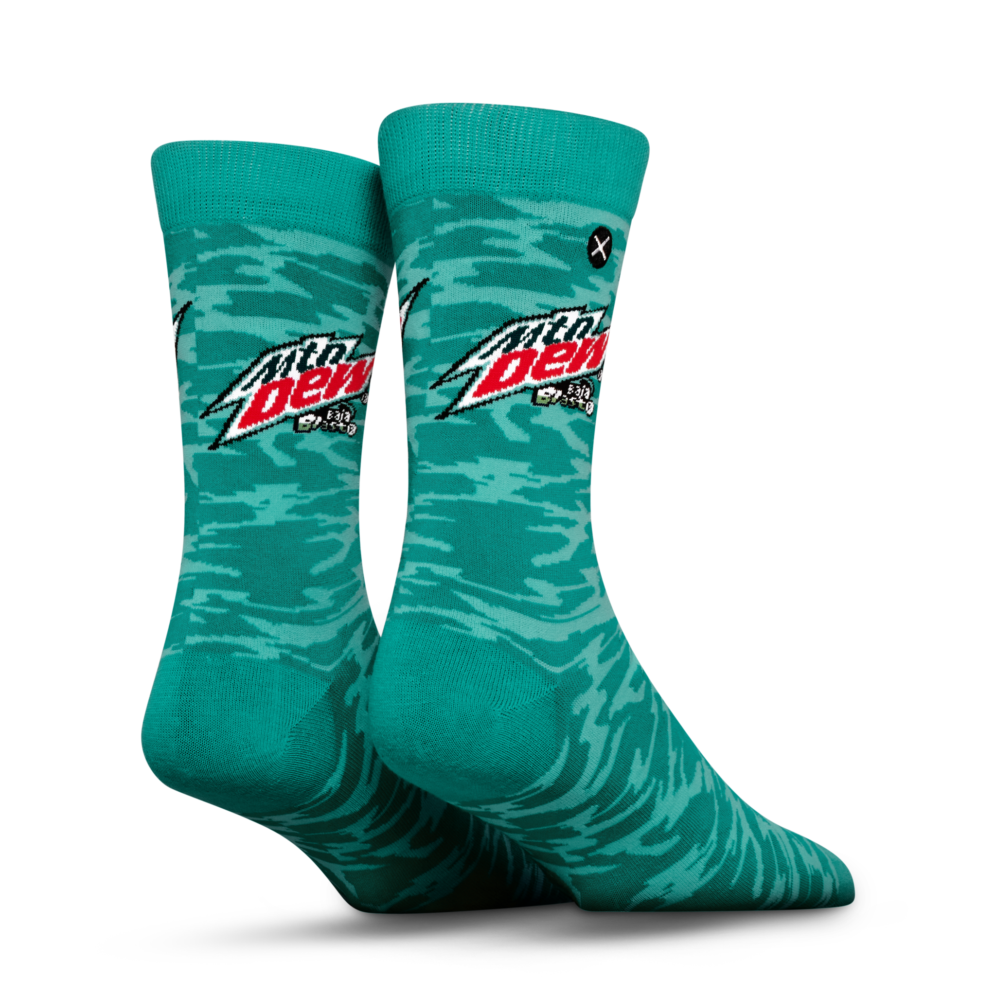 ODDMART Mountain Dew Baja Blast Crew Socks 2-Pack