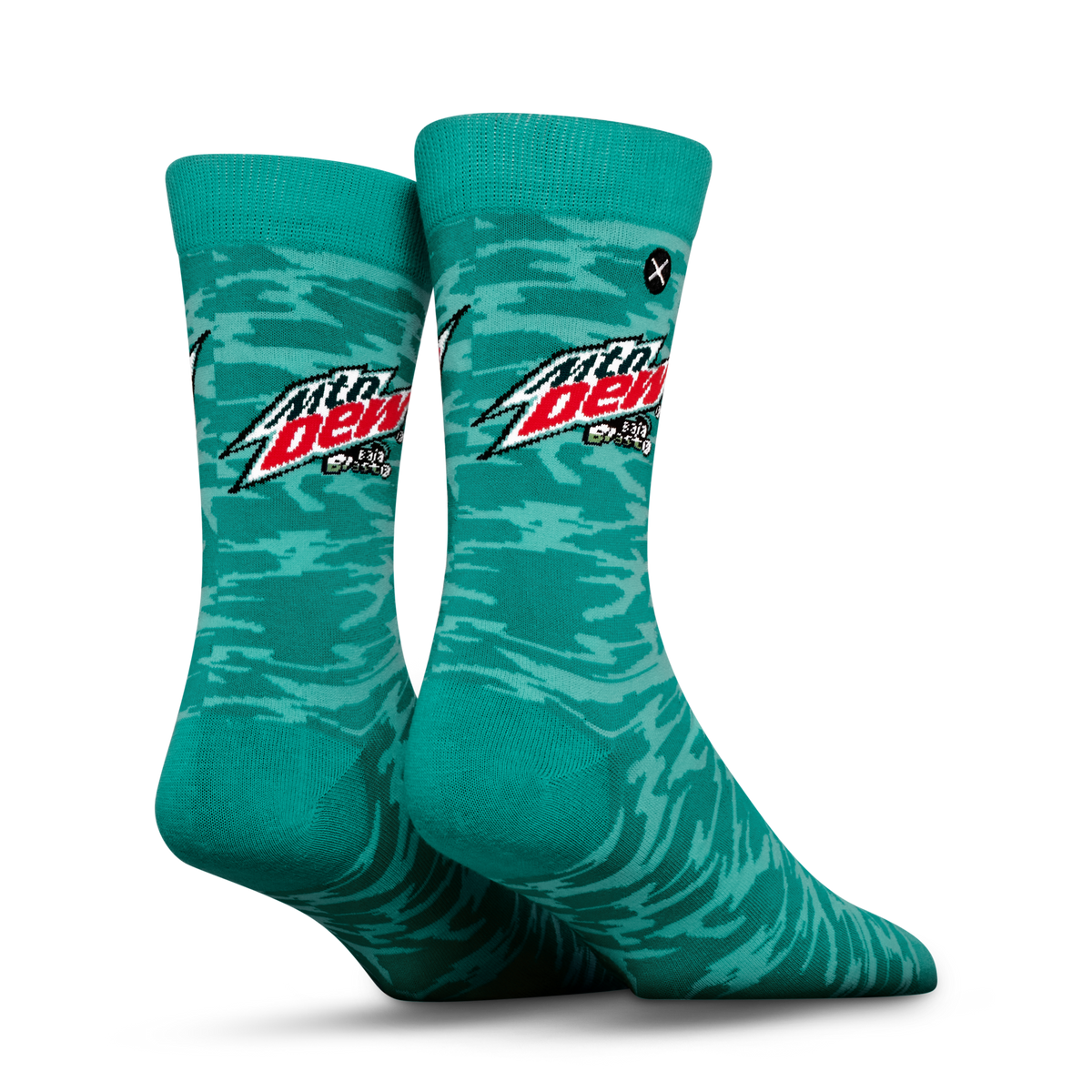 ODDMART Mountain Dew Baja Blast Crew Socks 2-Pack