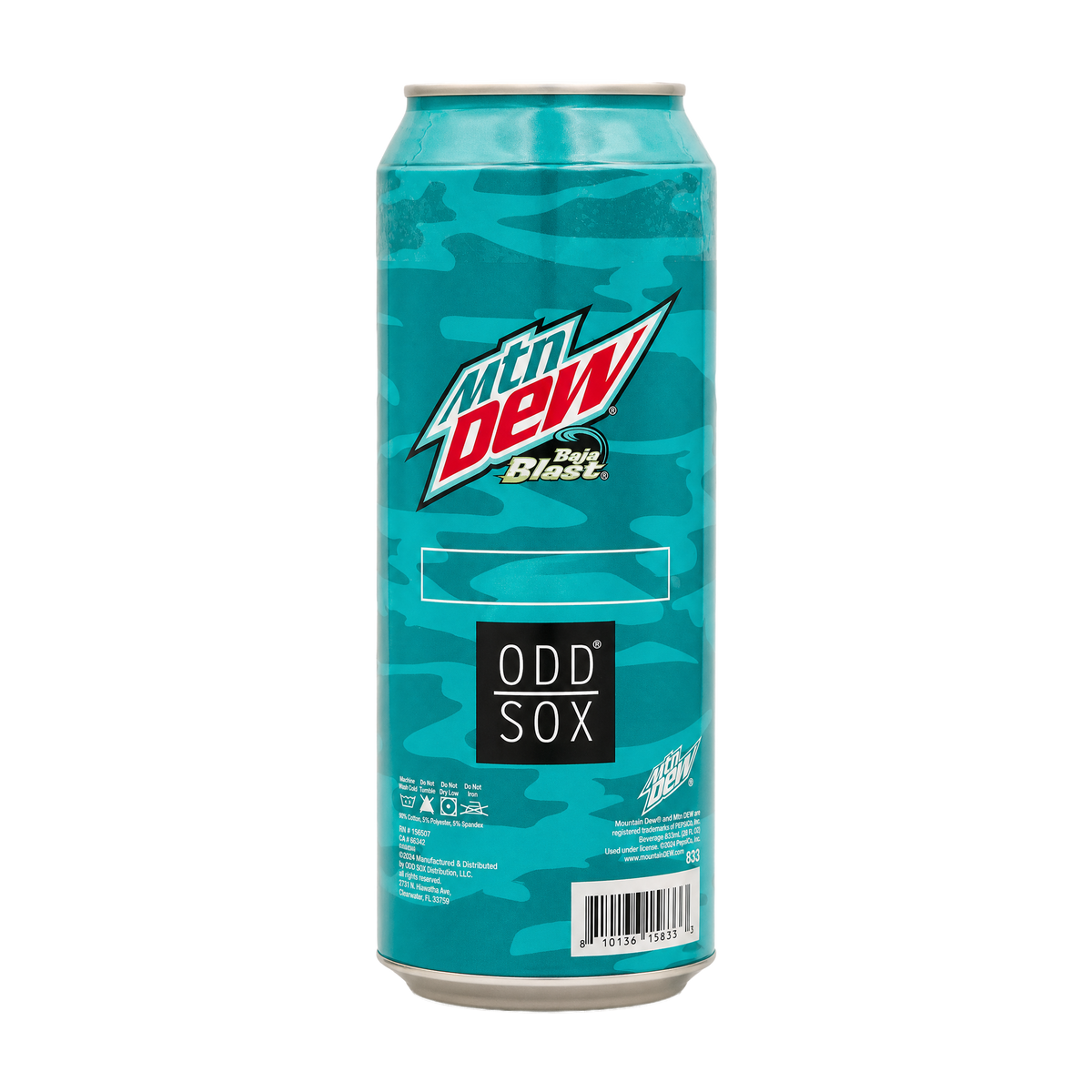 ODDMART Mountain Dew Baja Blast Crew Socks 2-Pack