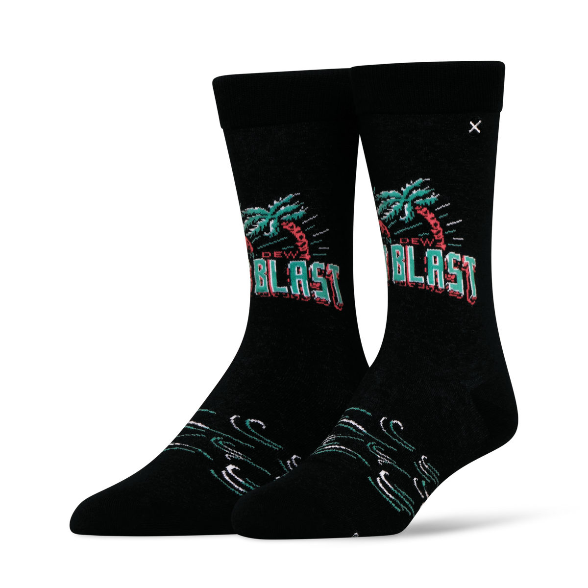 ODDMART Mountain Dew Baja Blast Crew Socks 2-Pack