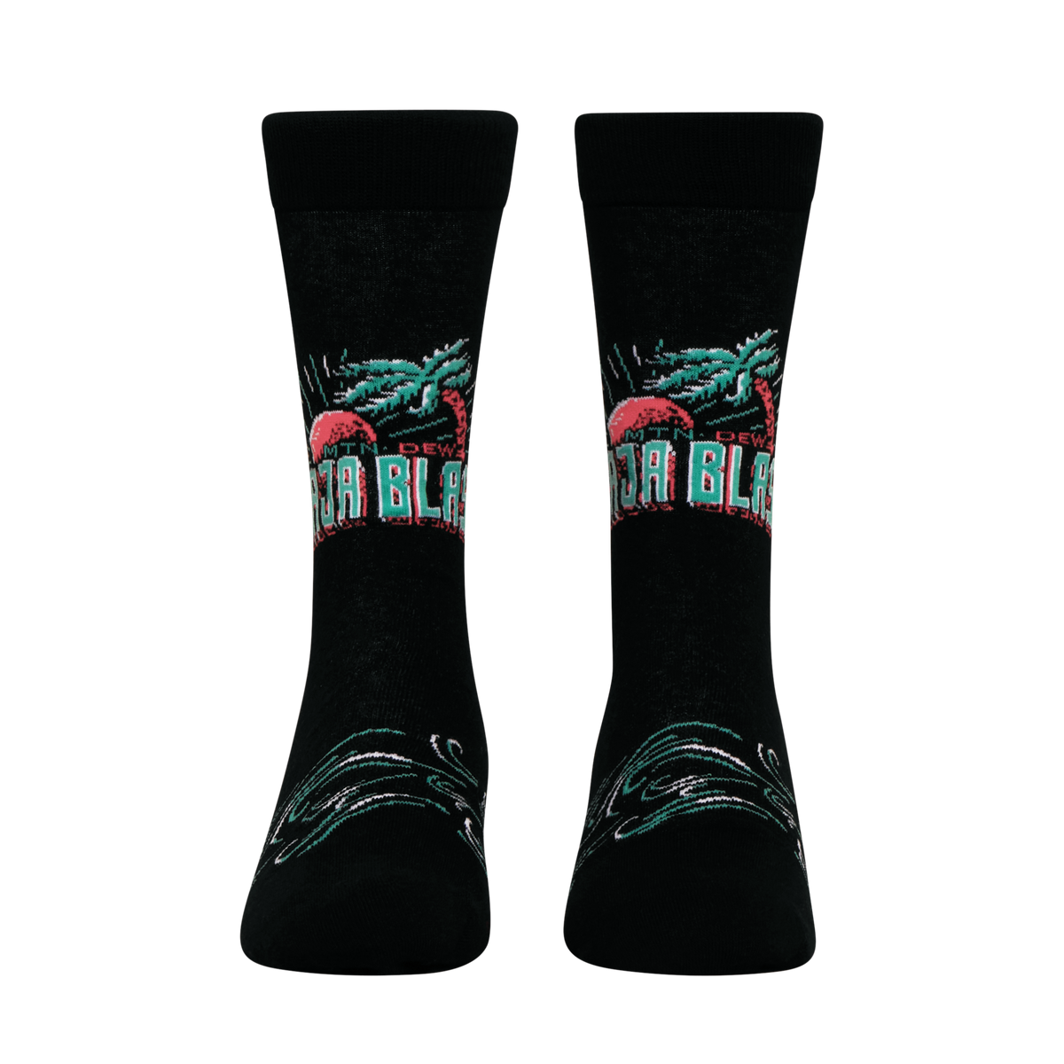 ODDMART Mountain Dew Baja Blast Crew Socks 2-Pack