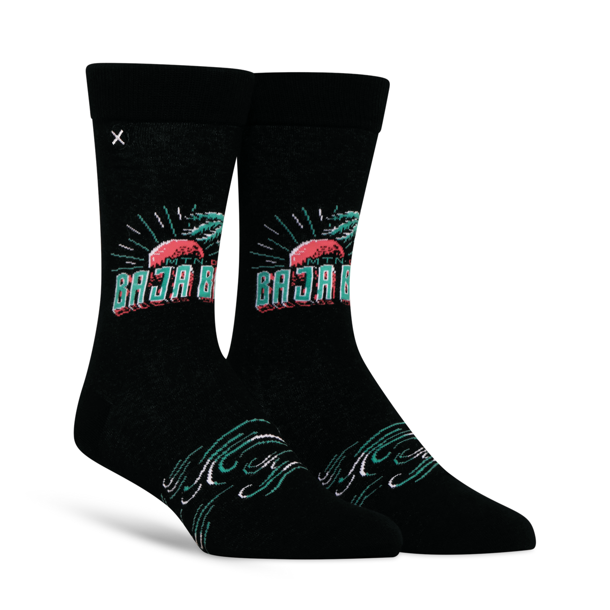 ODDMART Mountain Dew Baja Blast Crew Socks 2-Pack