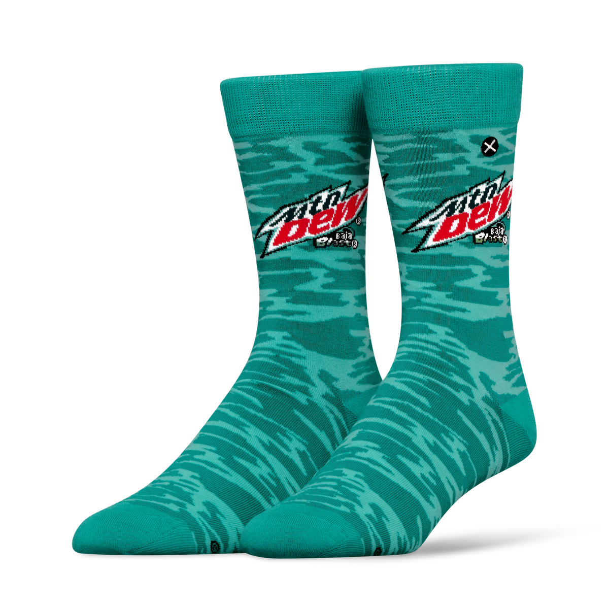 ODDMART Mountain Dew Baja Blast Crew Socks 2-Pack