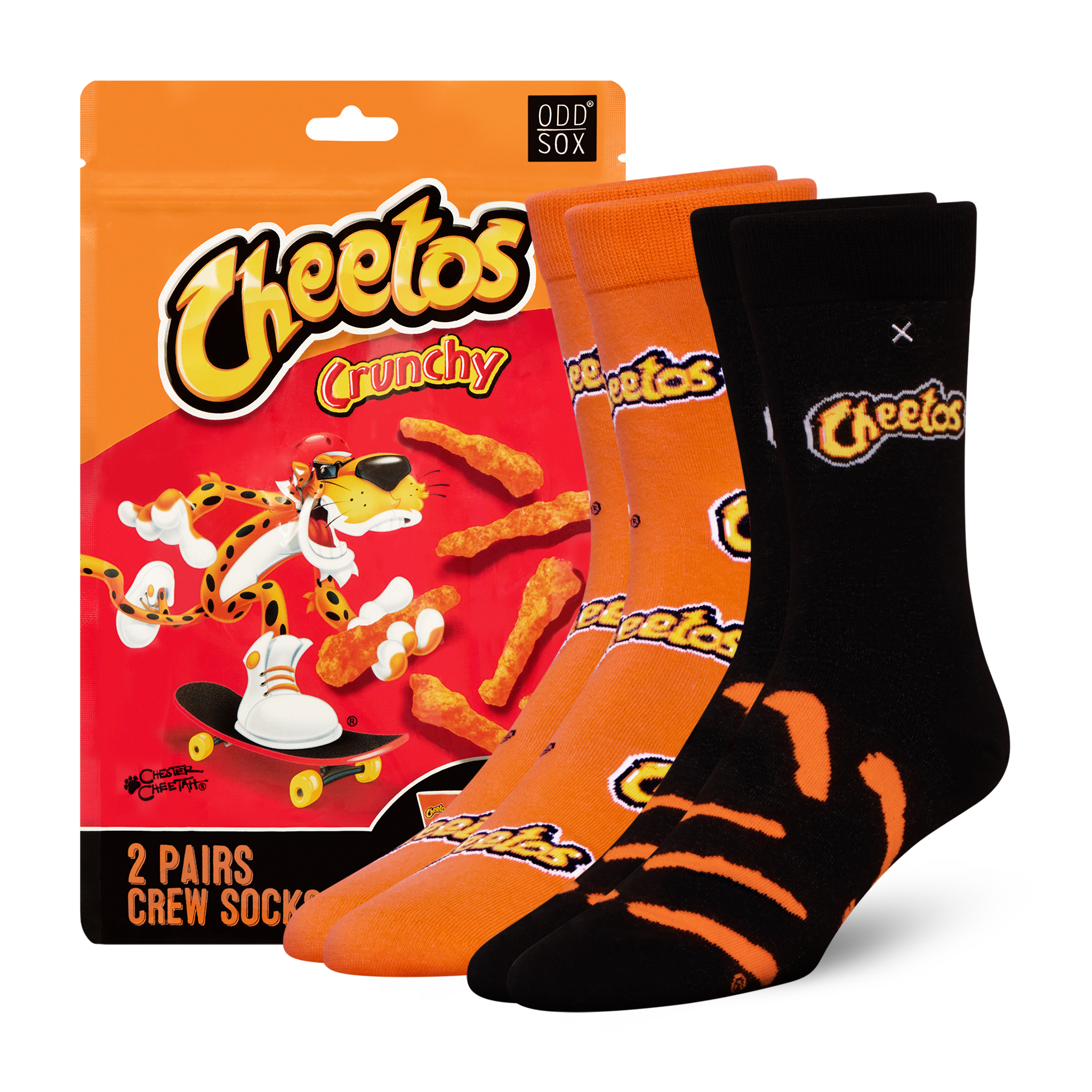 ODDMART Cheetos Crew Socks 2-Pack