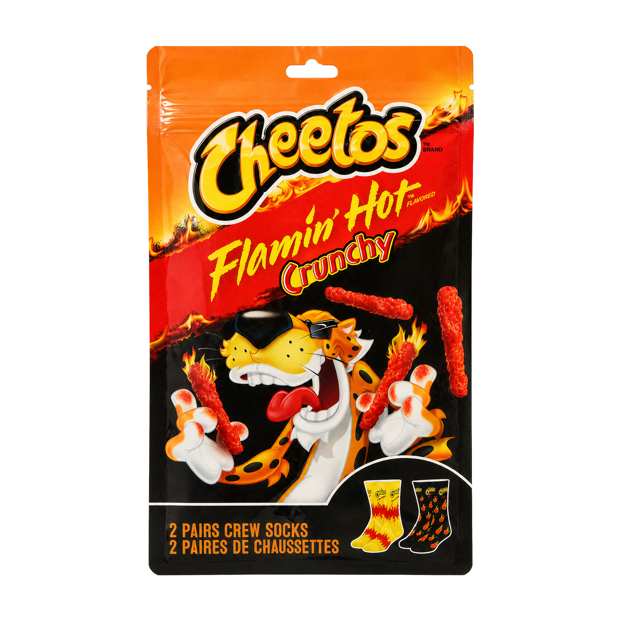 ODDMART Flamin' Hot Cheetos Crew Socks 2-Pack