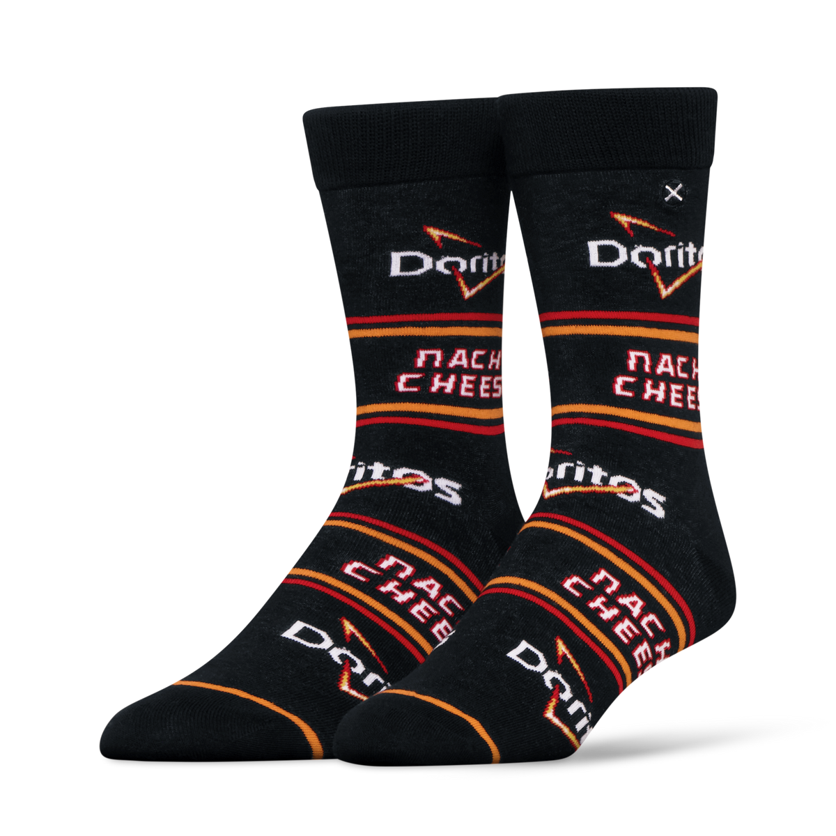 ODDMART Doritos Nacho Cheese Crew Socks 2-Pack