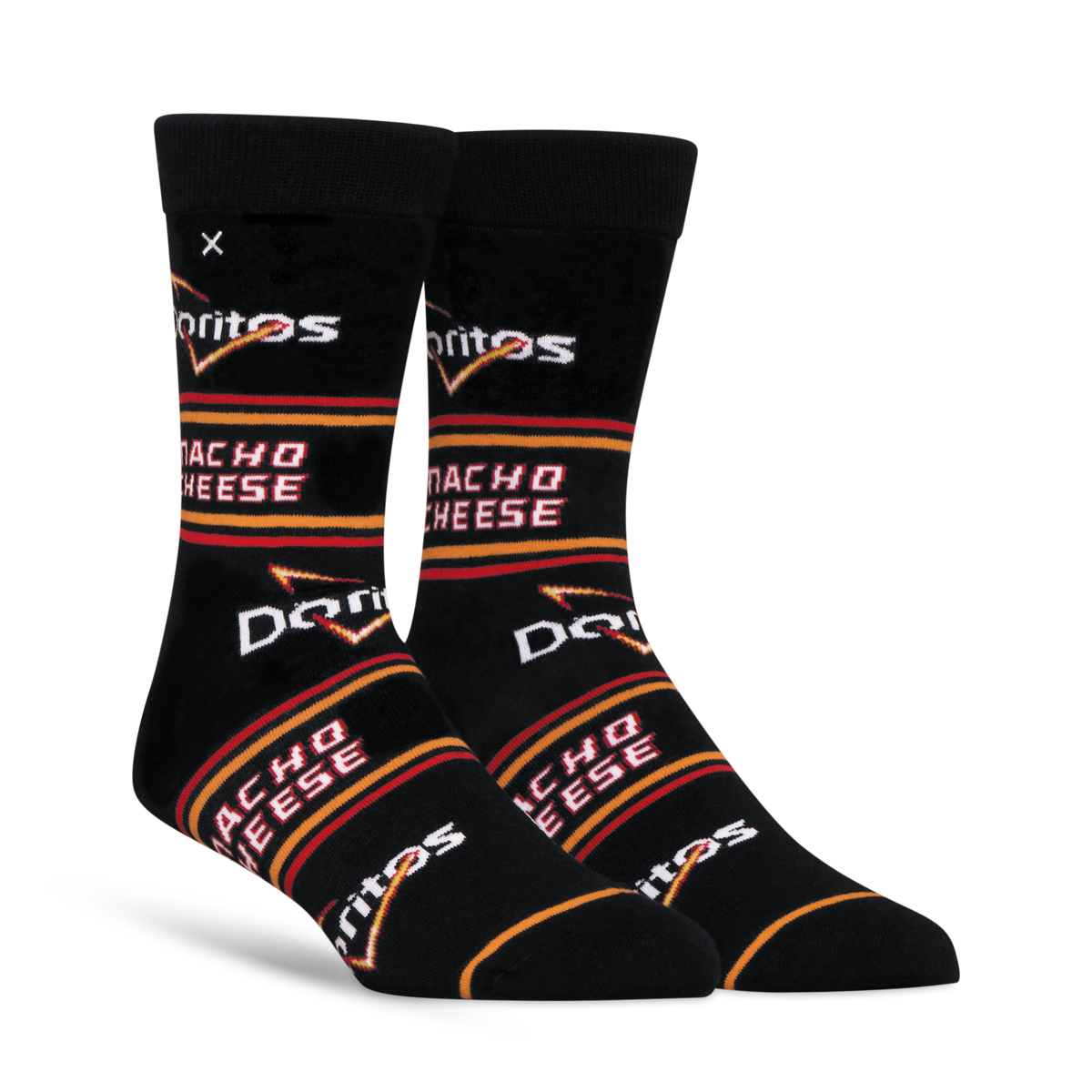 ODDMART Doritos Nacho Cheese Crew Socks 2-Pack