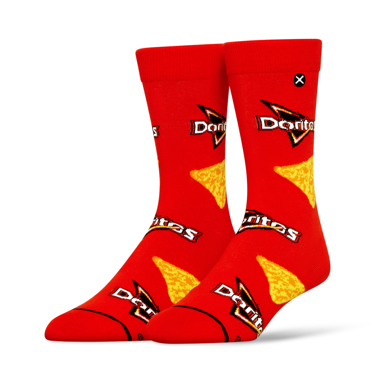 ODDMART Doritos Nacho Cheese Crew Socks 2-Pack