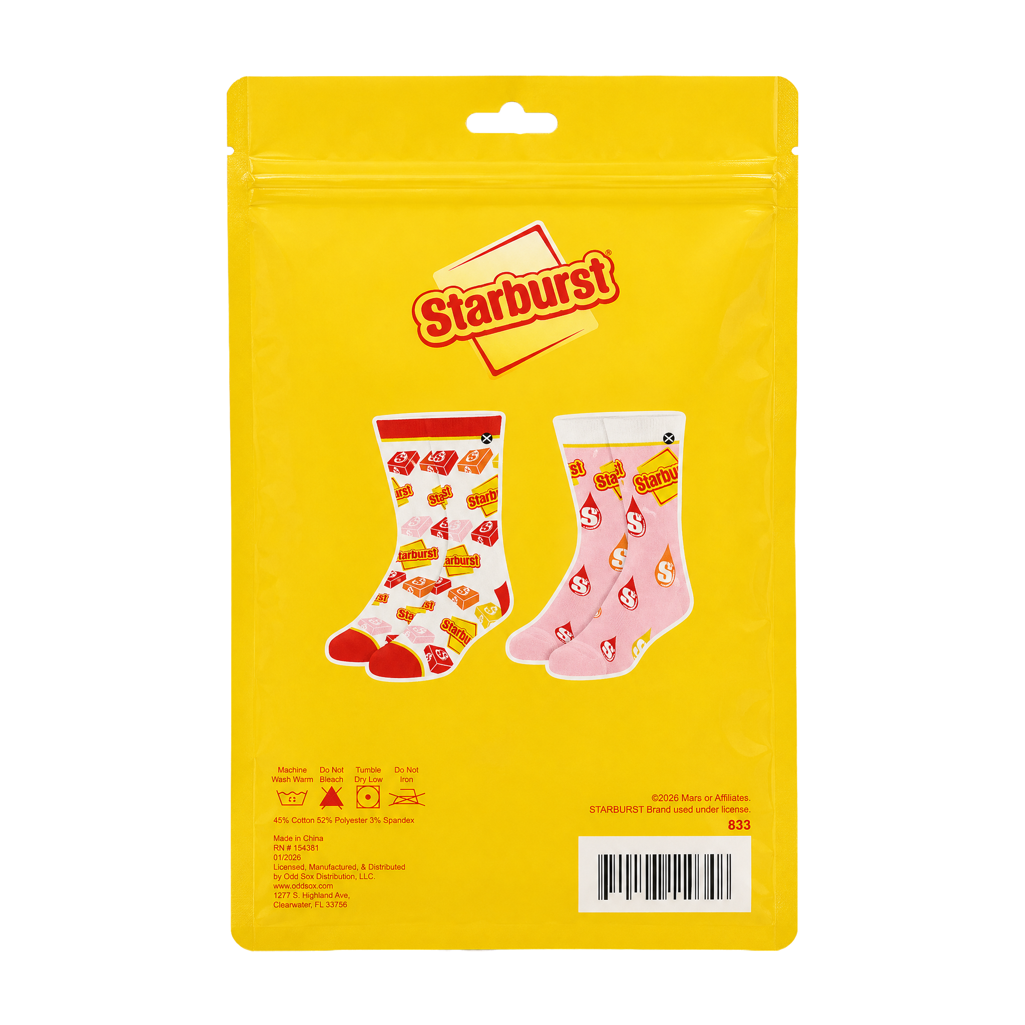 ODDMART Starburst Crew Socks 2-Pack
