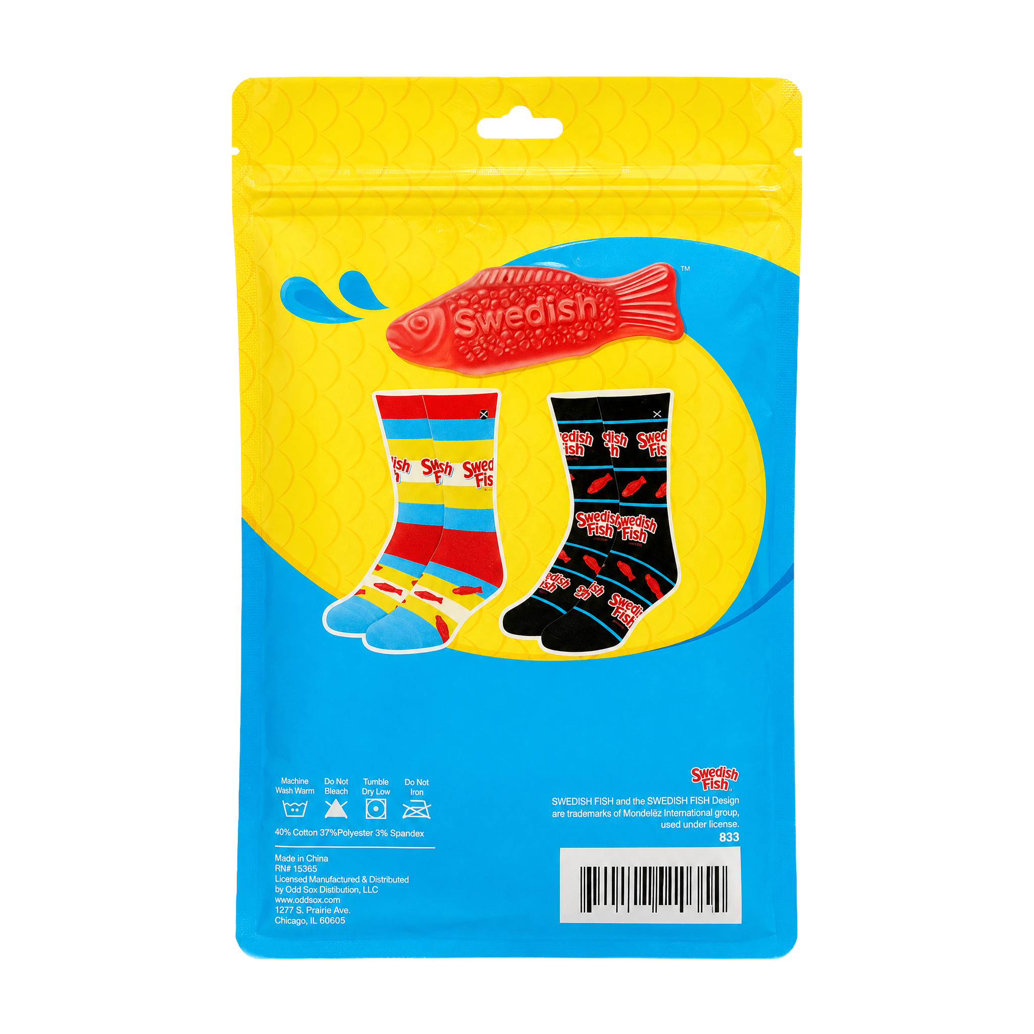 ODDMART Swedish Fish Crew Socks 2-Pack