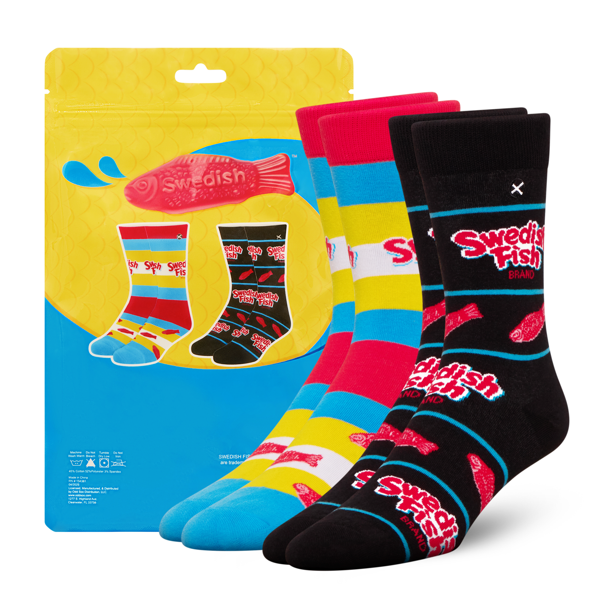 ODDMART Swedish Fish Crew Socks 2-Pack