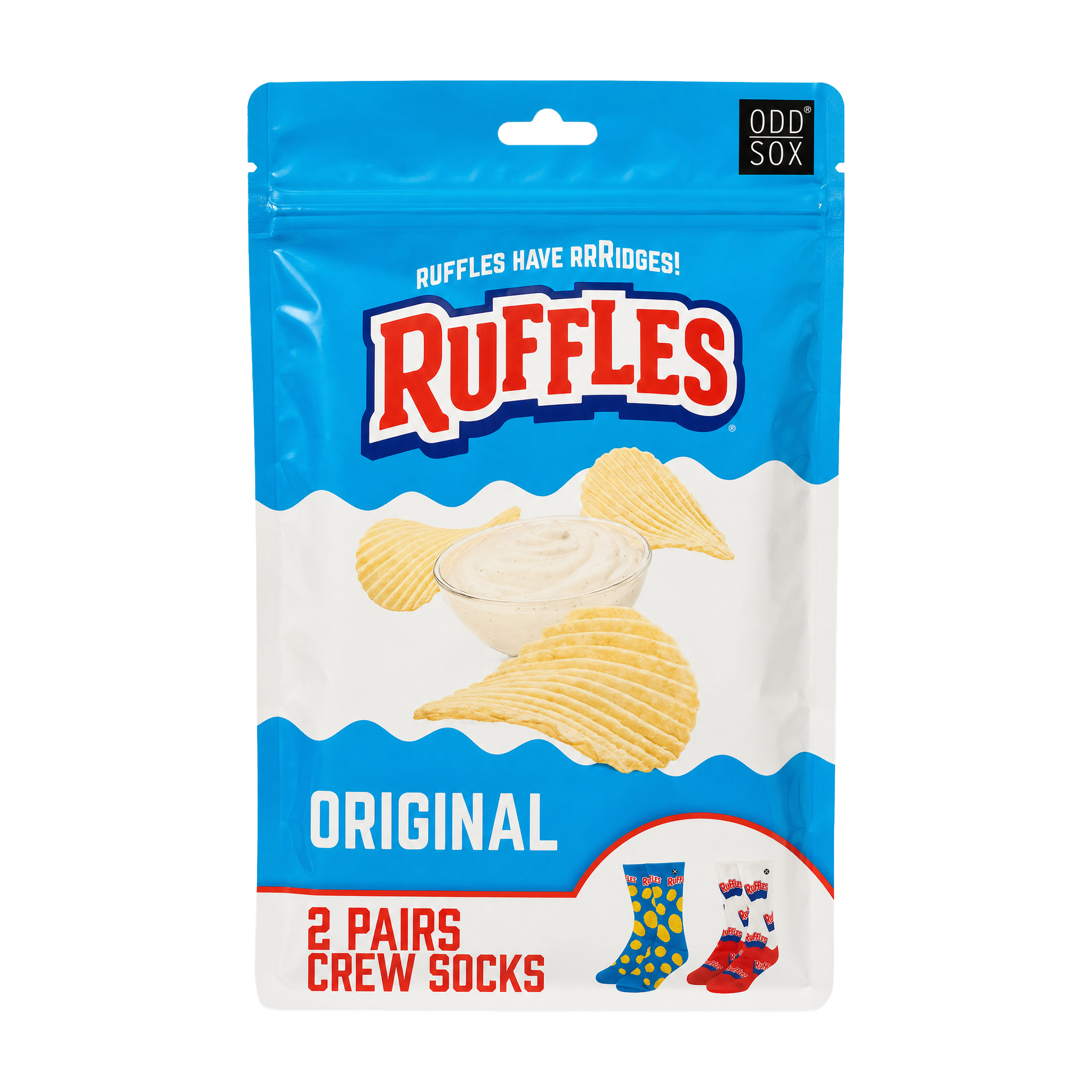 ODDMART Ruffles Crew Socks 2-Pack