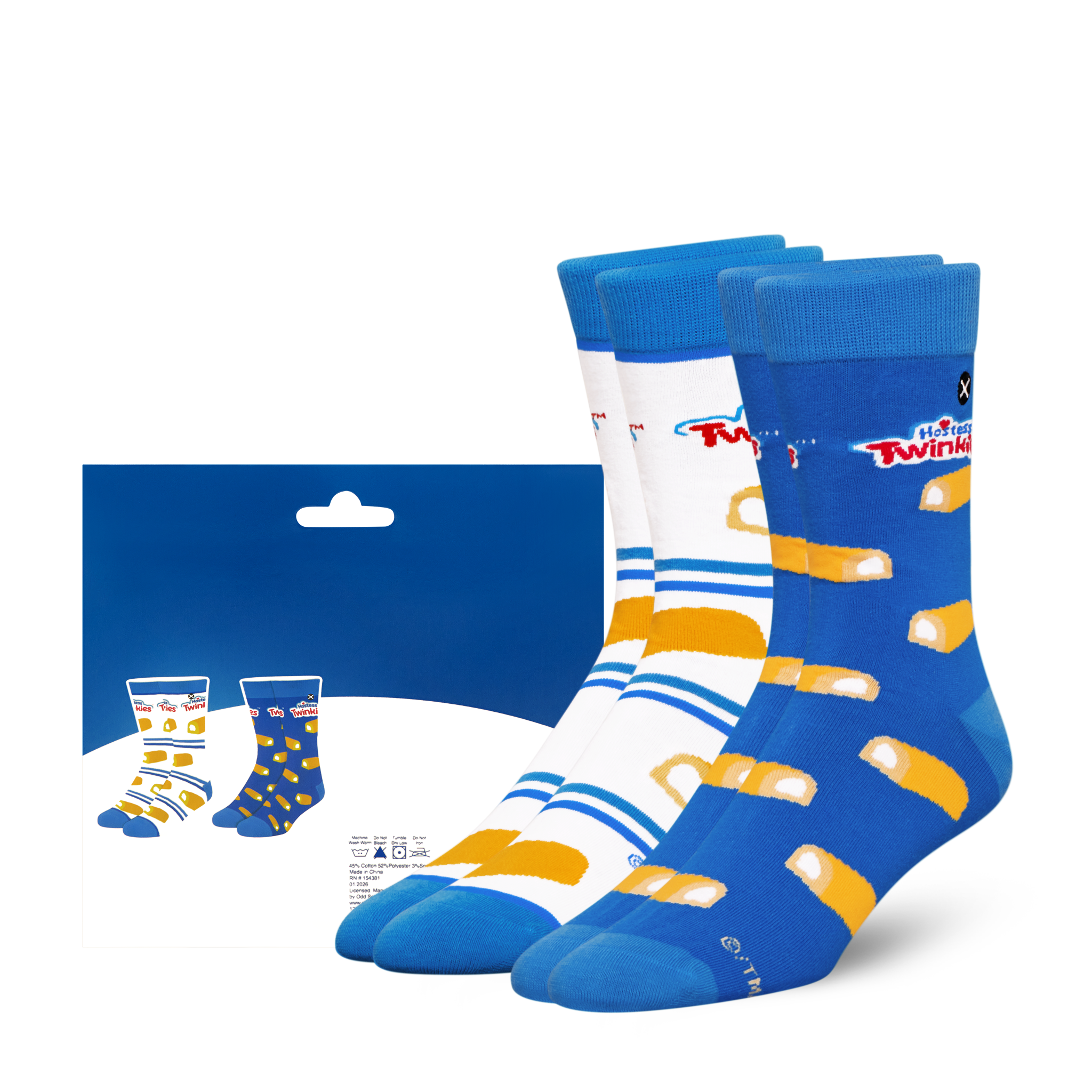 ODDMART Twinkies Crew Socks 2-Pack