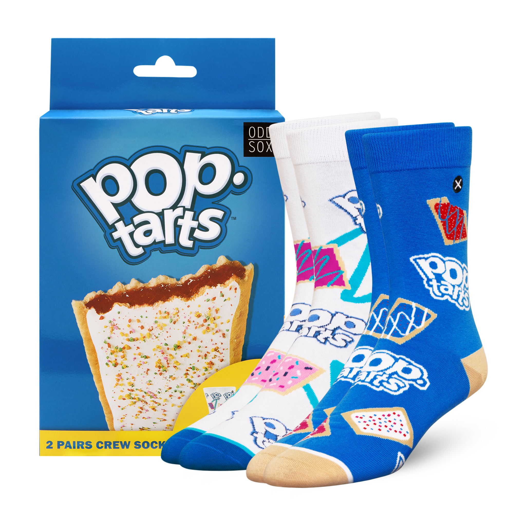 ODDMART Pop-Tarts Crew Socks 2-Pack