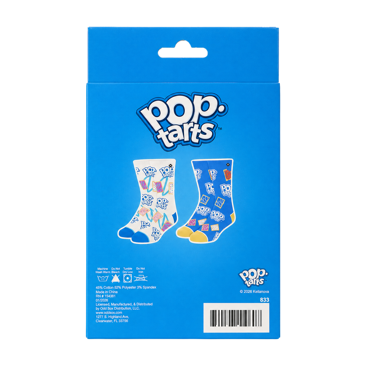 ODDMART Pop-Tarts Crew Socks 2-Pack