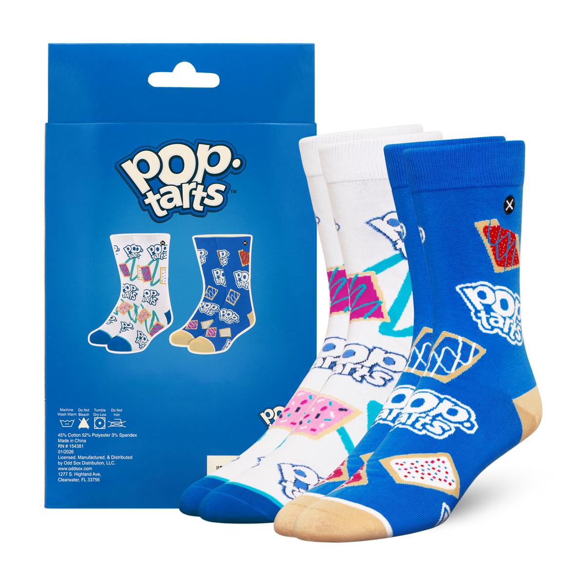 ODDMART Pop-Tarts Crew Socks 2-Pack
