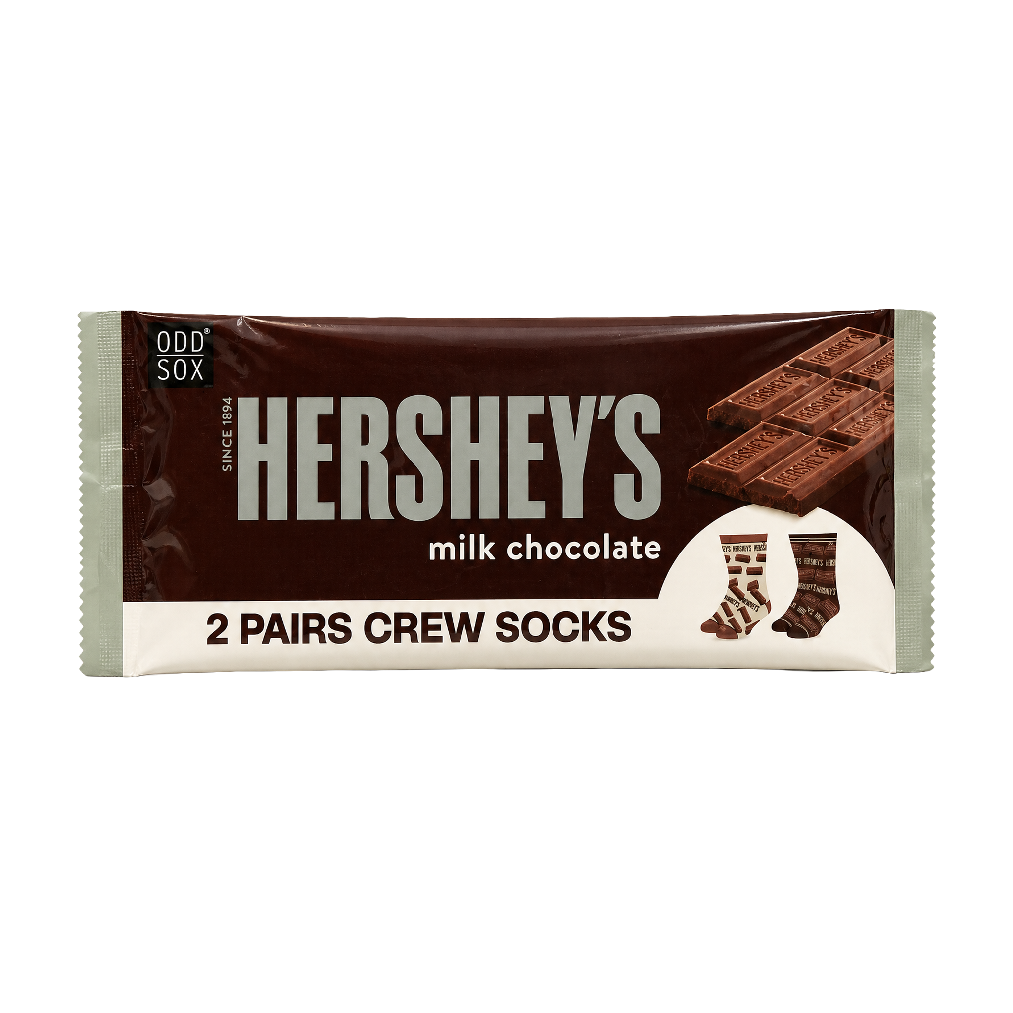 ODDMART Hershey's Crew Socks 2-Pack