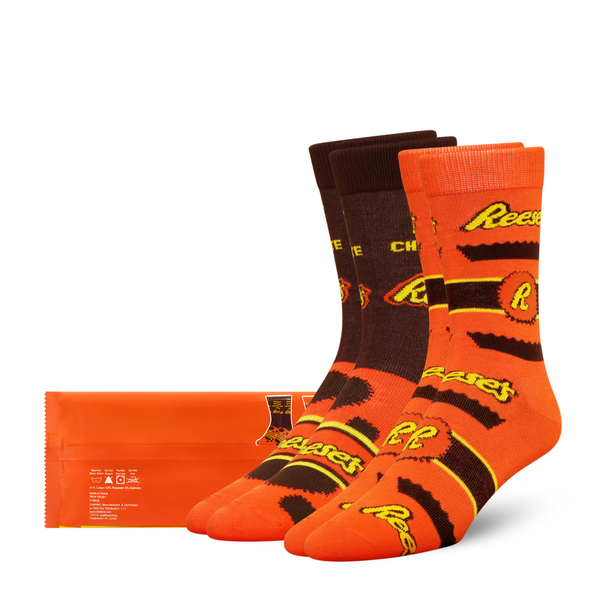 ODDMART Reese's Cups Crew Socks 2-Pack