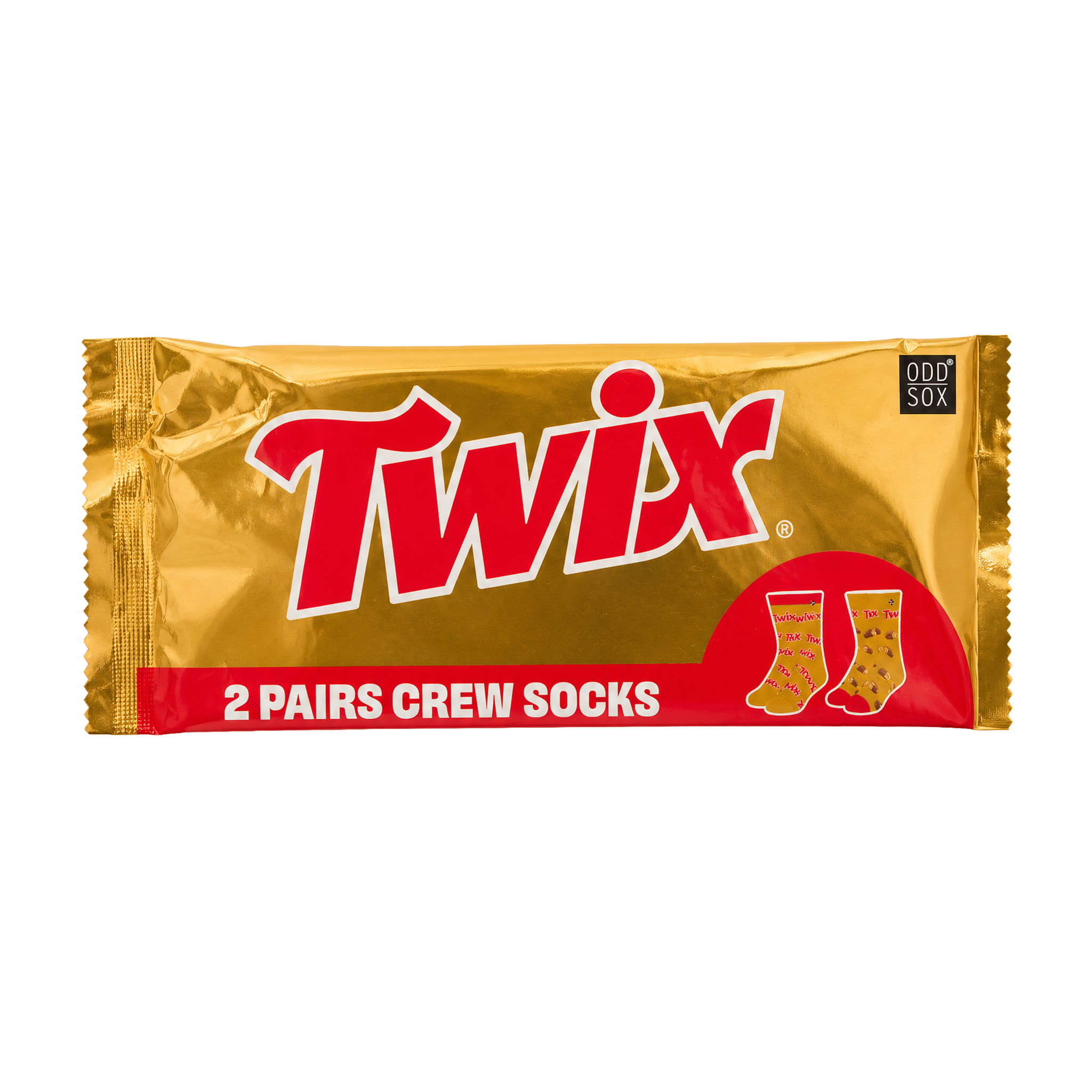 ODDMART Twix Crew Socks 2-Pack