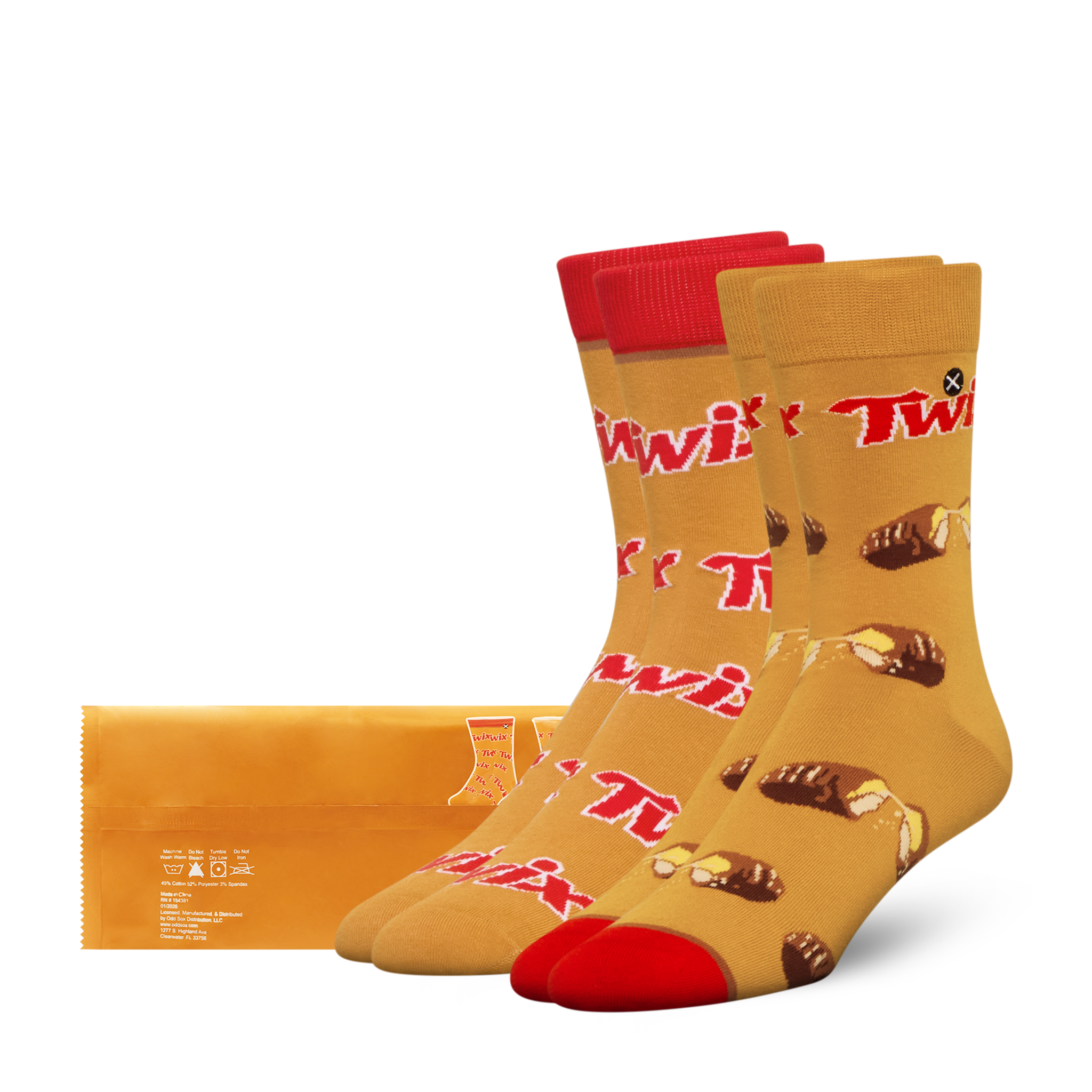 ODDMART Twix Crew Socks 2-Pack