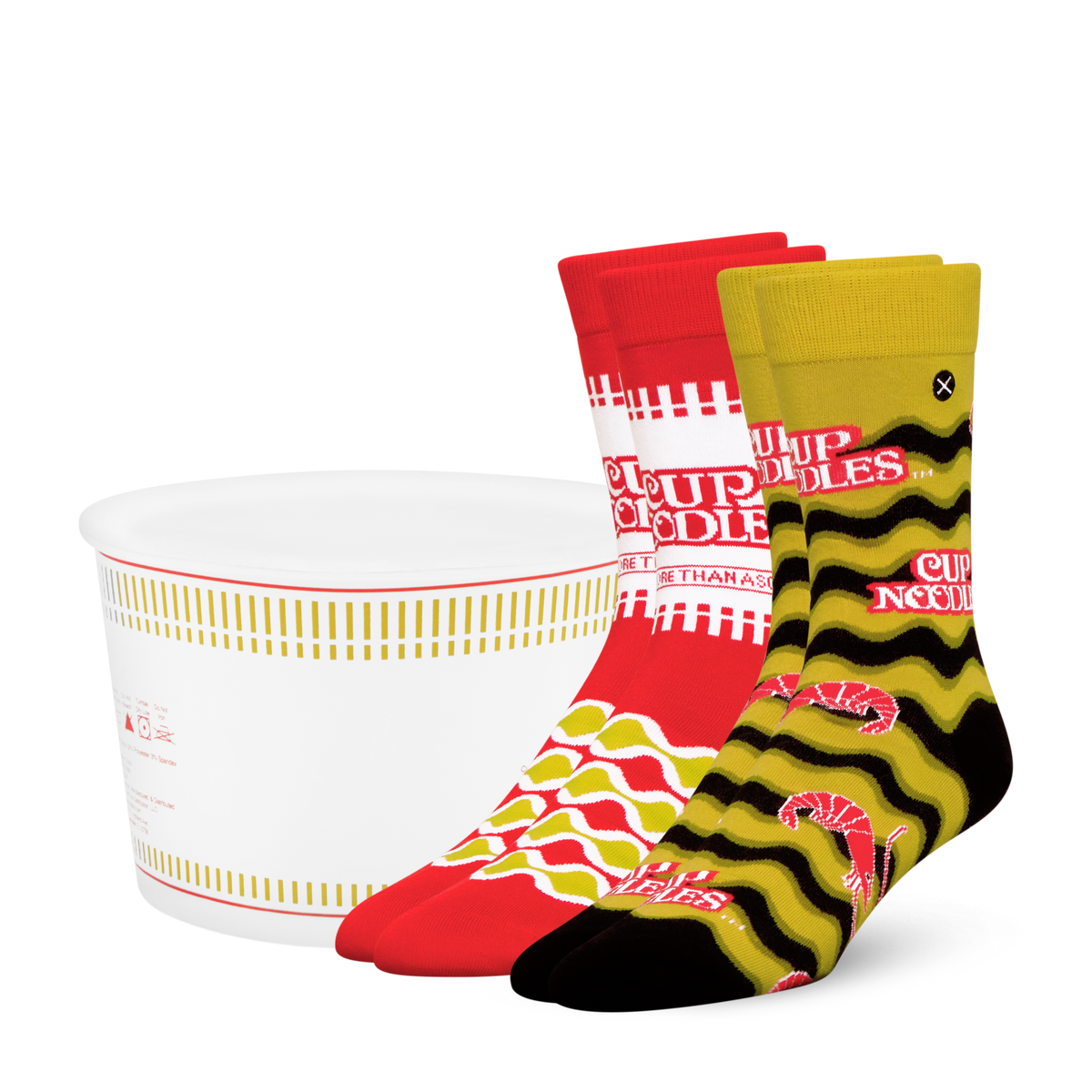 ODDMART Cup Noodles Crew Socks 2-Pack