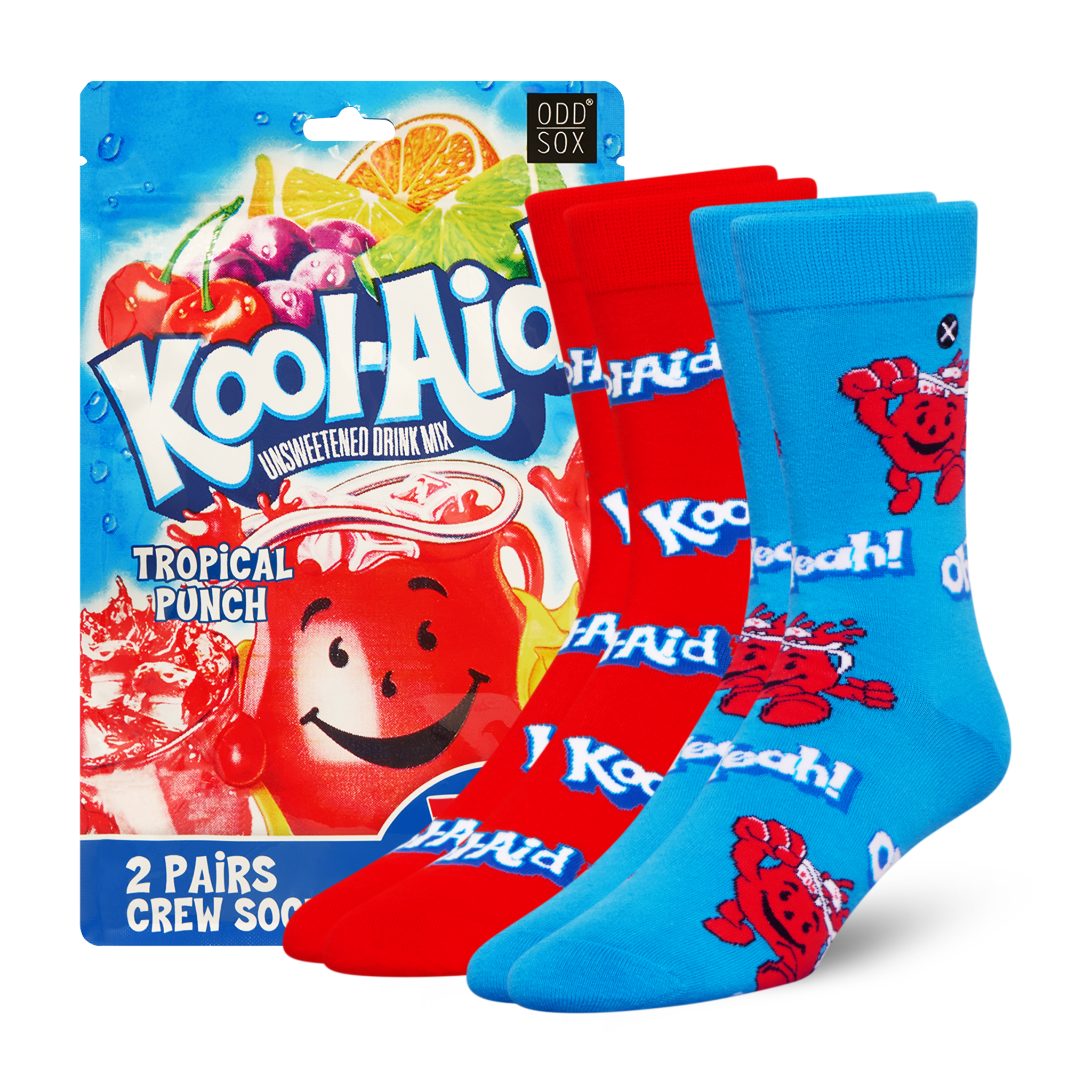 ODDMART Kool-Aid Crew Socks 2-Pack