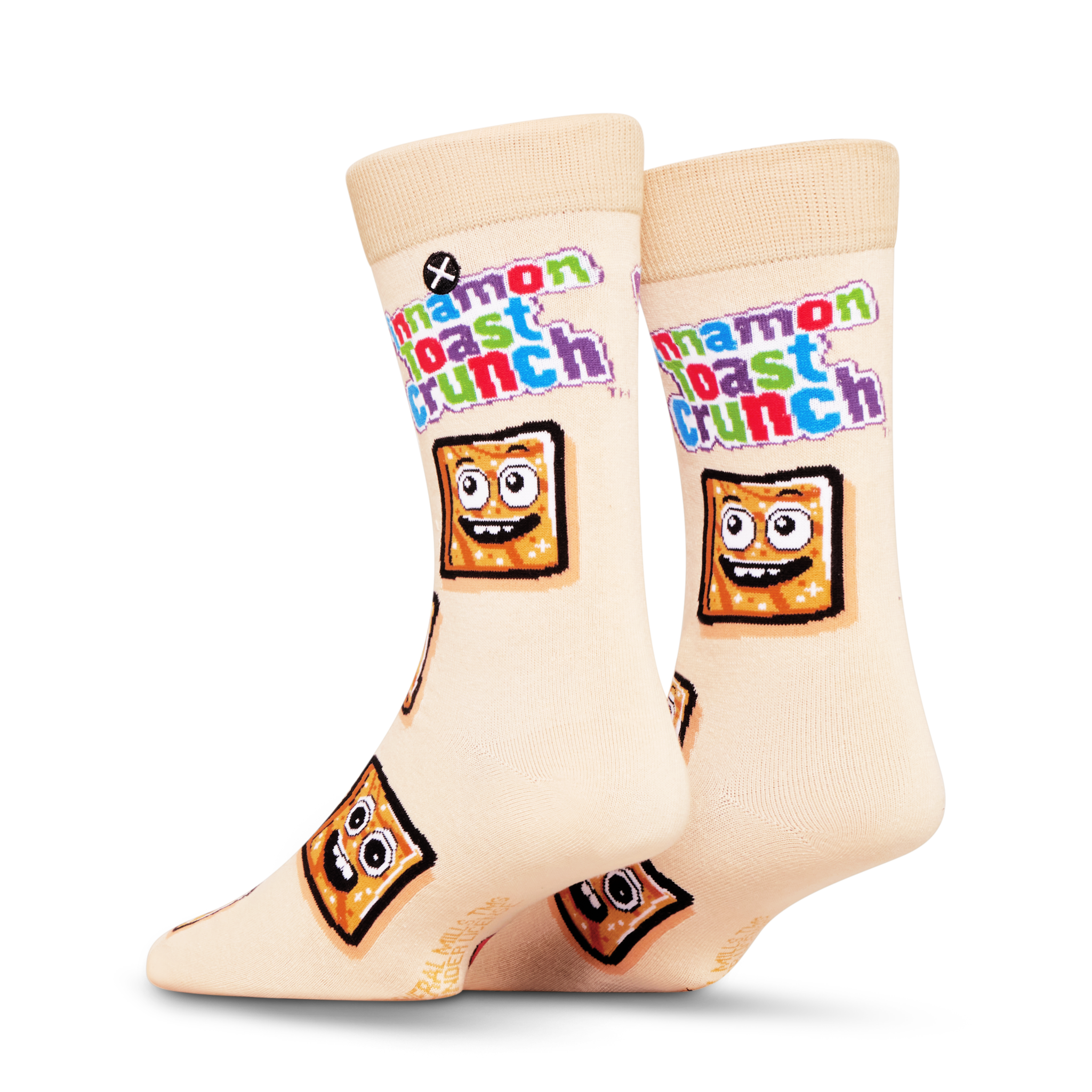 ODDMART Cinnamon Toast Crunch Crew Socks 2-Pack