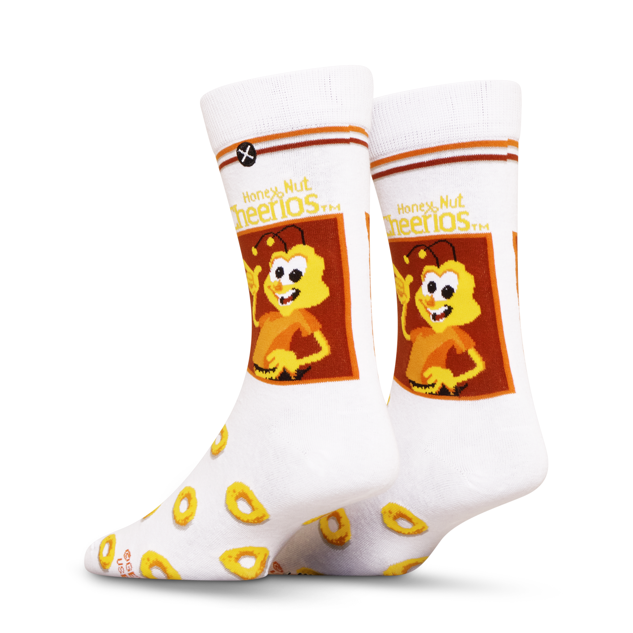 ODDMART Honey Nut Cheerios Crew Socks 2-Pack