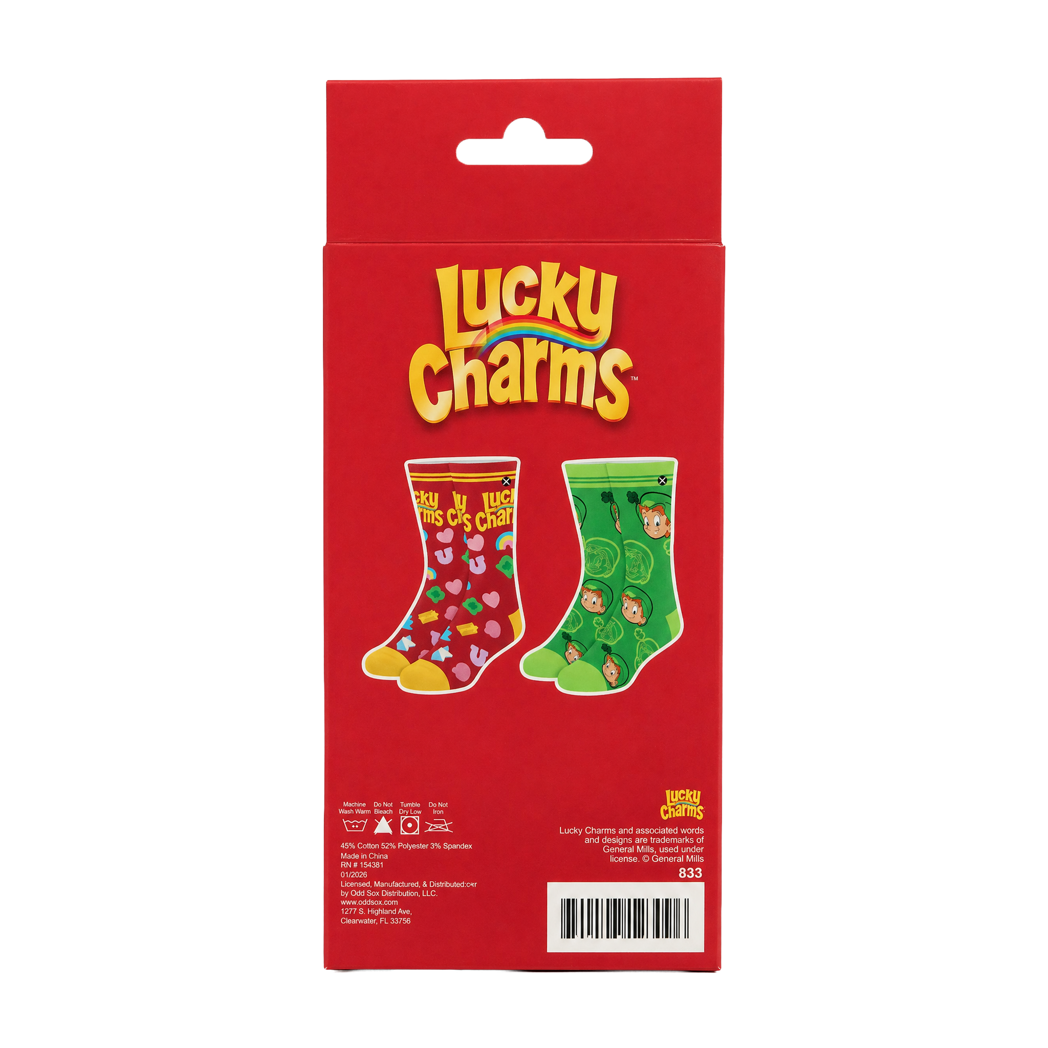ODDMART Lucky Charms Crew Socks 2-Pack