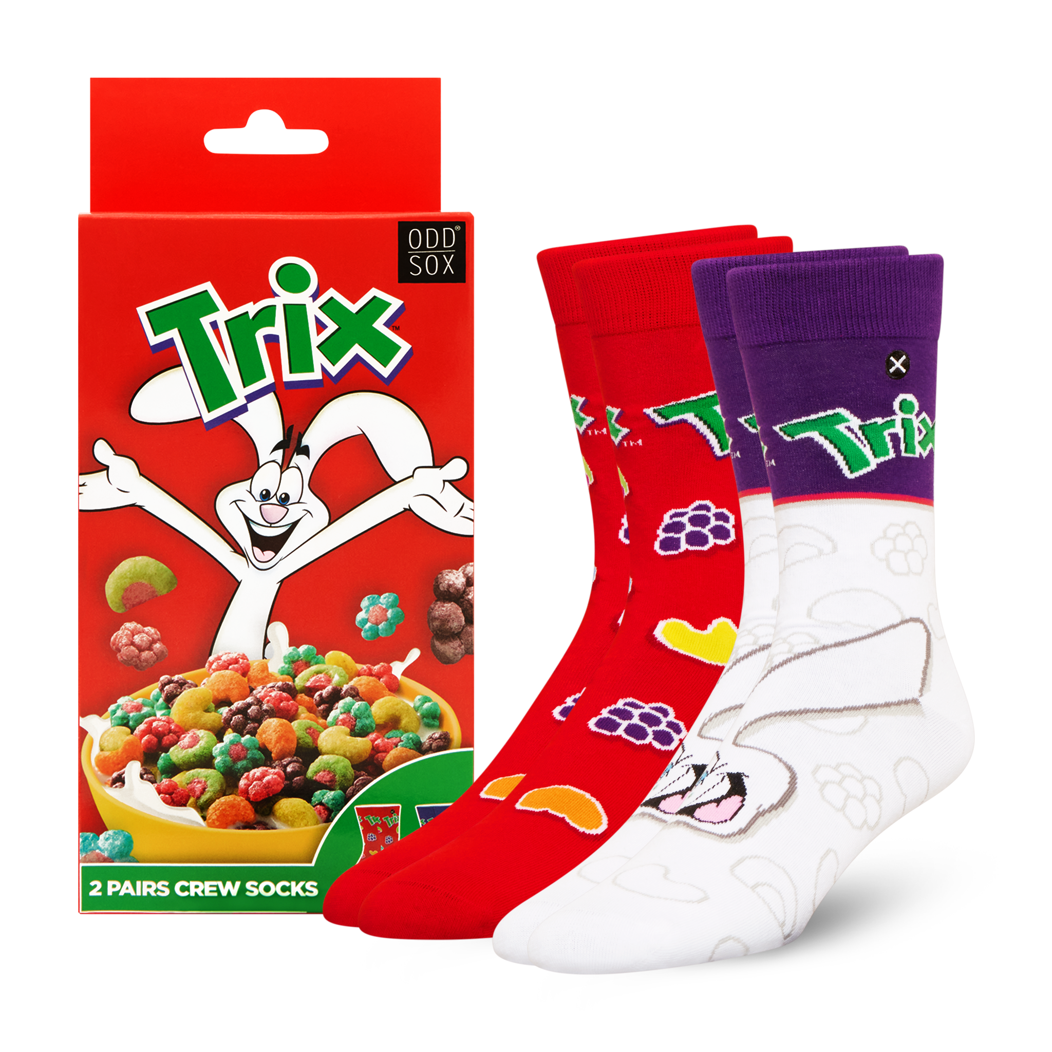 ODDMART Trix Crew Socks 2-Pack