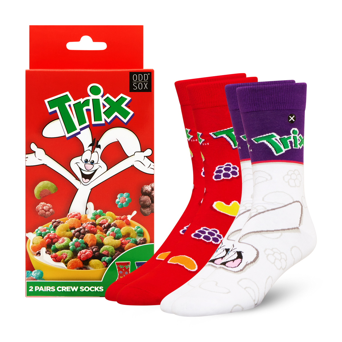ODDMART Trix Crew Socks 2-Pack