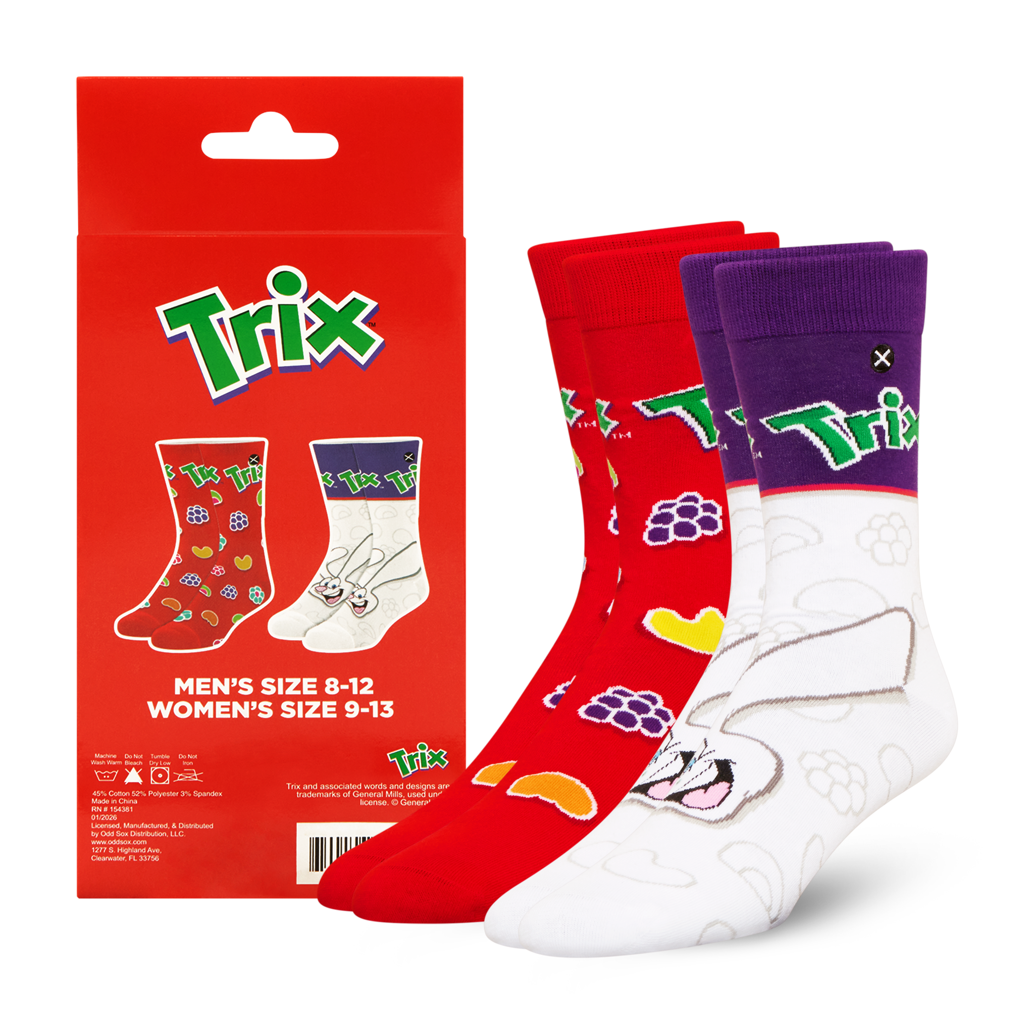 ODDMART Trix Crew Socks 2-Pack