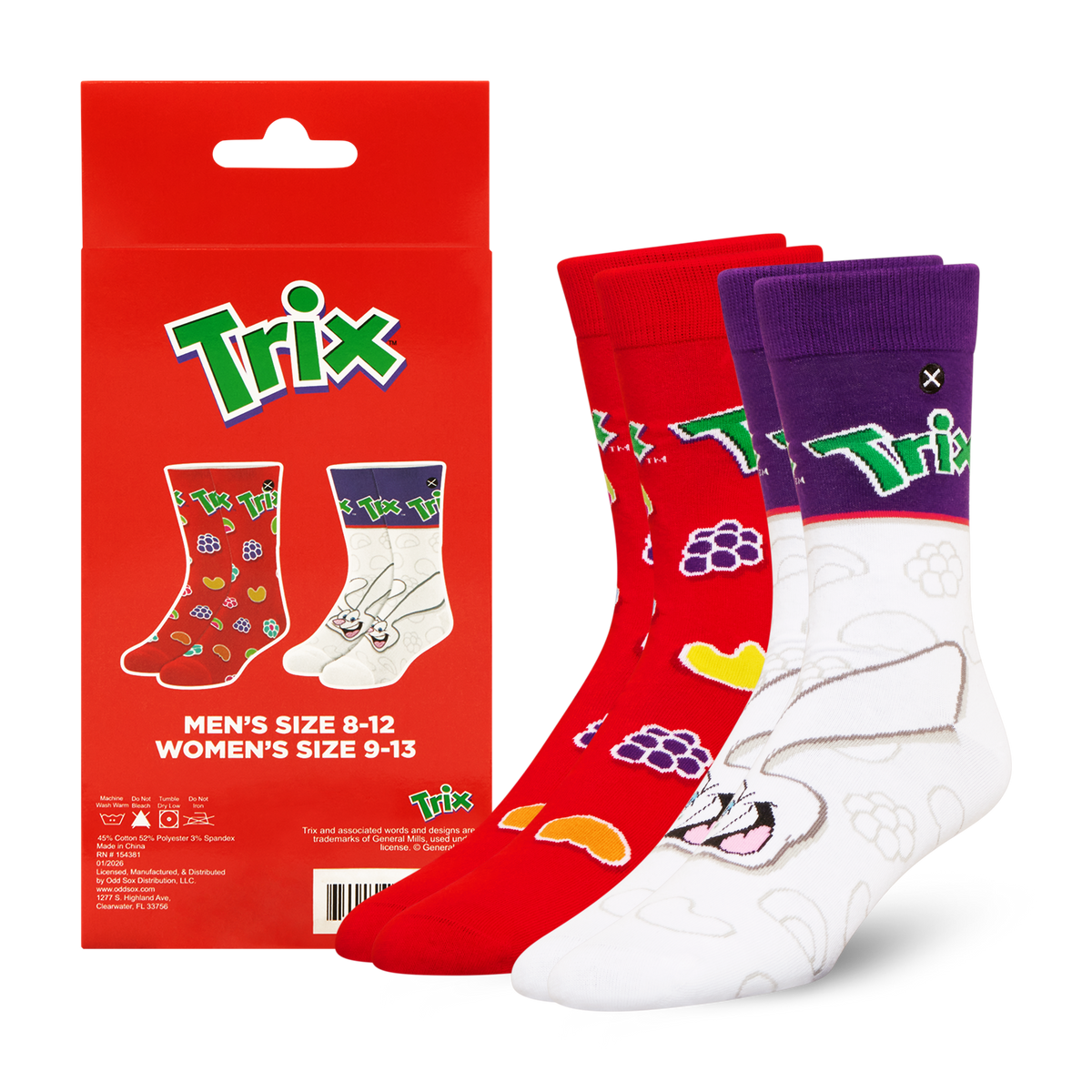 ODDMART Trix Crew Socks 2-Pack