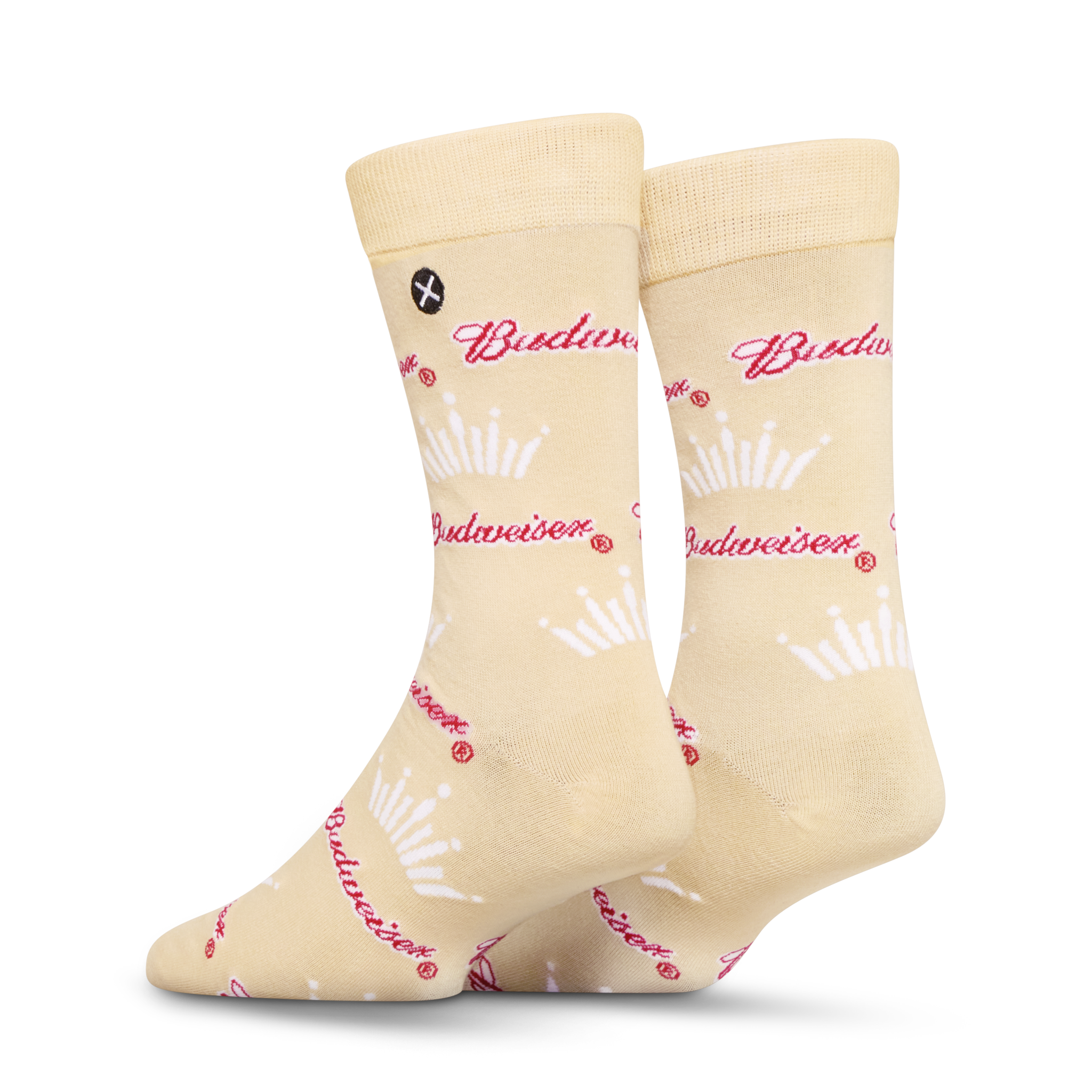 ODDMART Budweiser Crew Socks 2-Pack