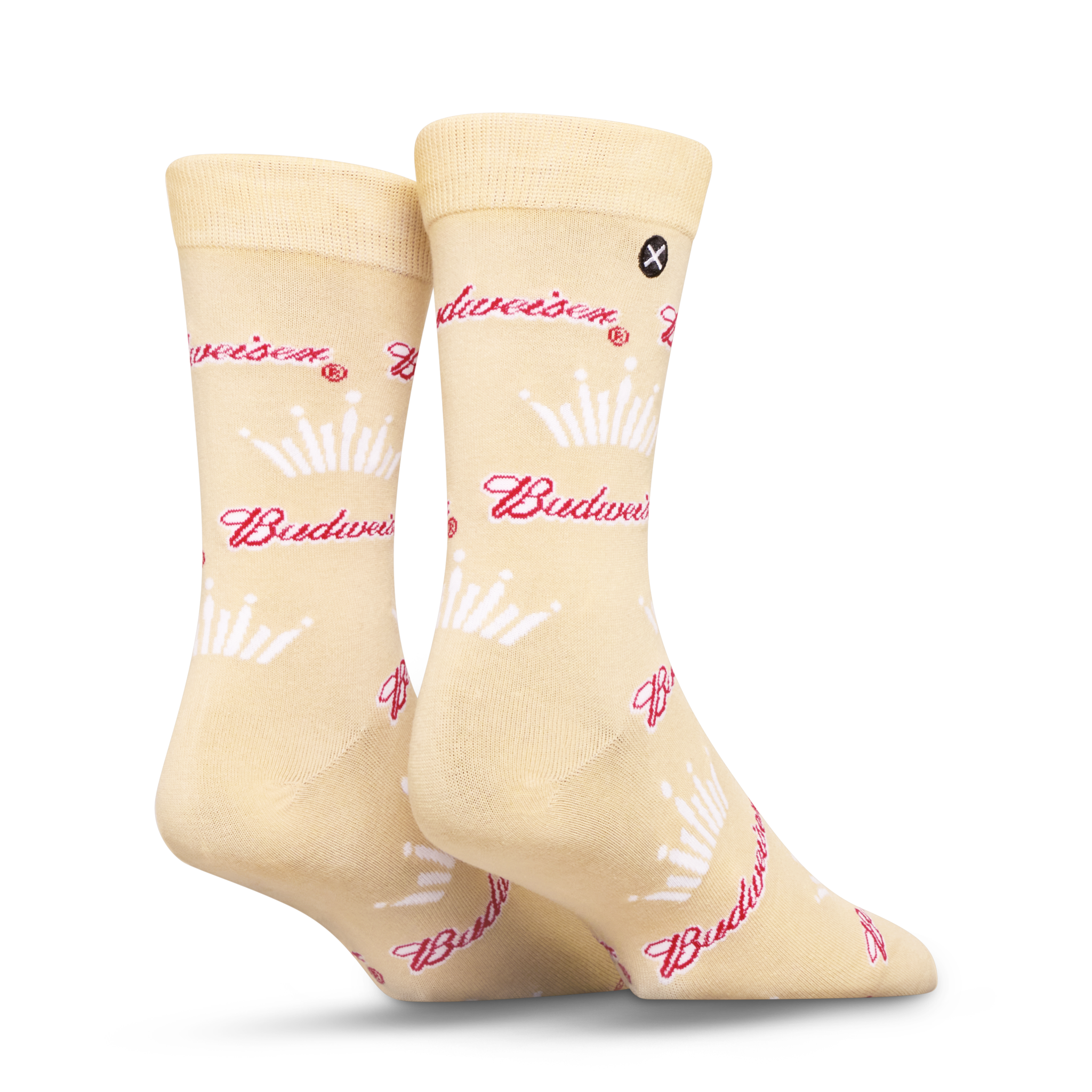 ODDMART Budweiser Crew Socks 2-Pack