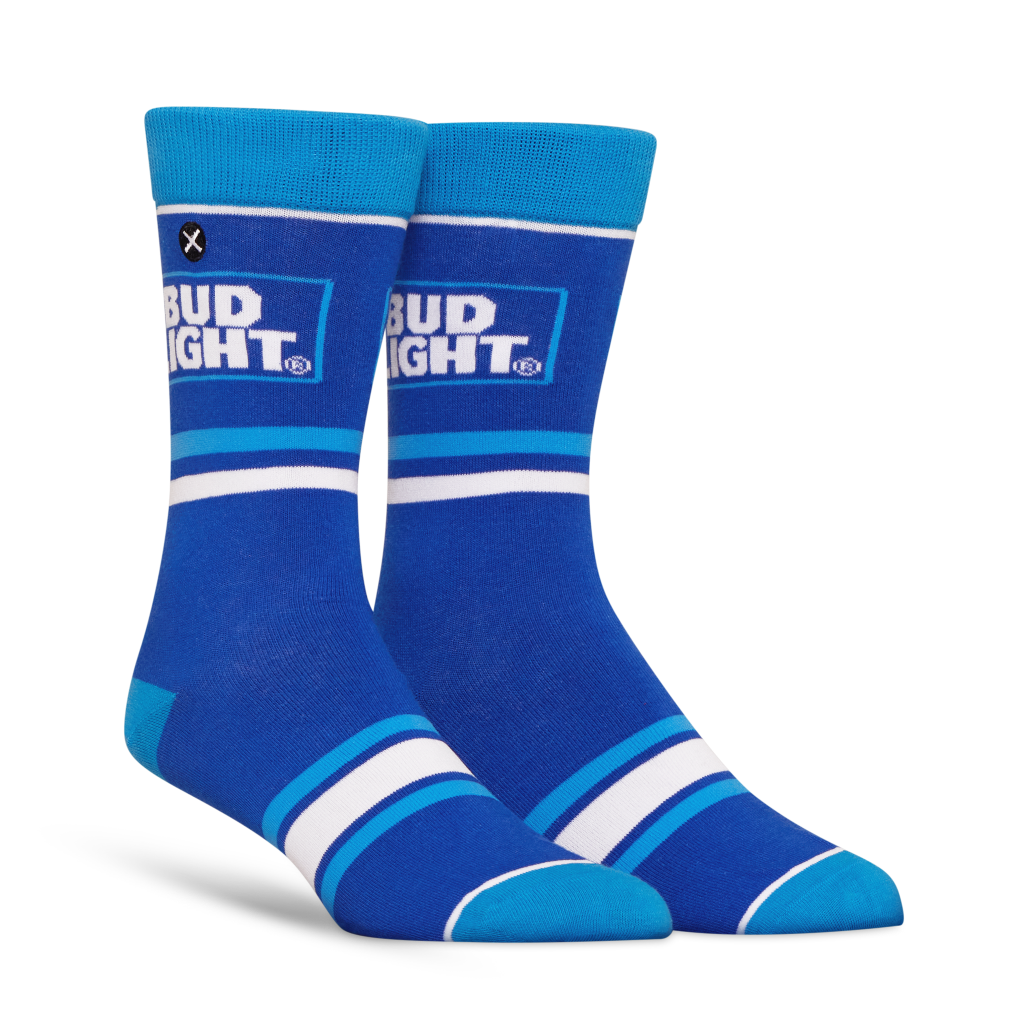 ODDMART Bud Light Crew Socks 2-Pack