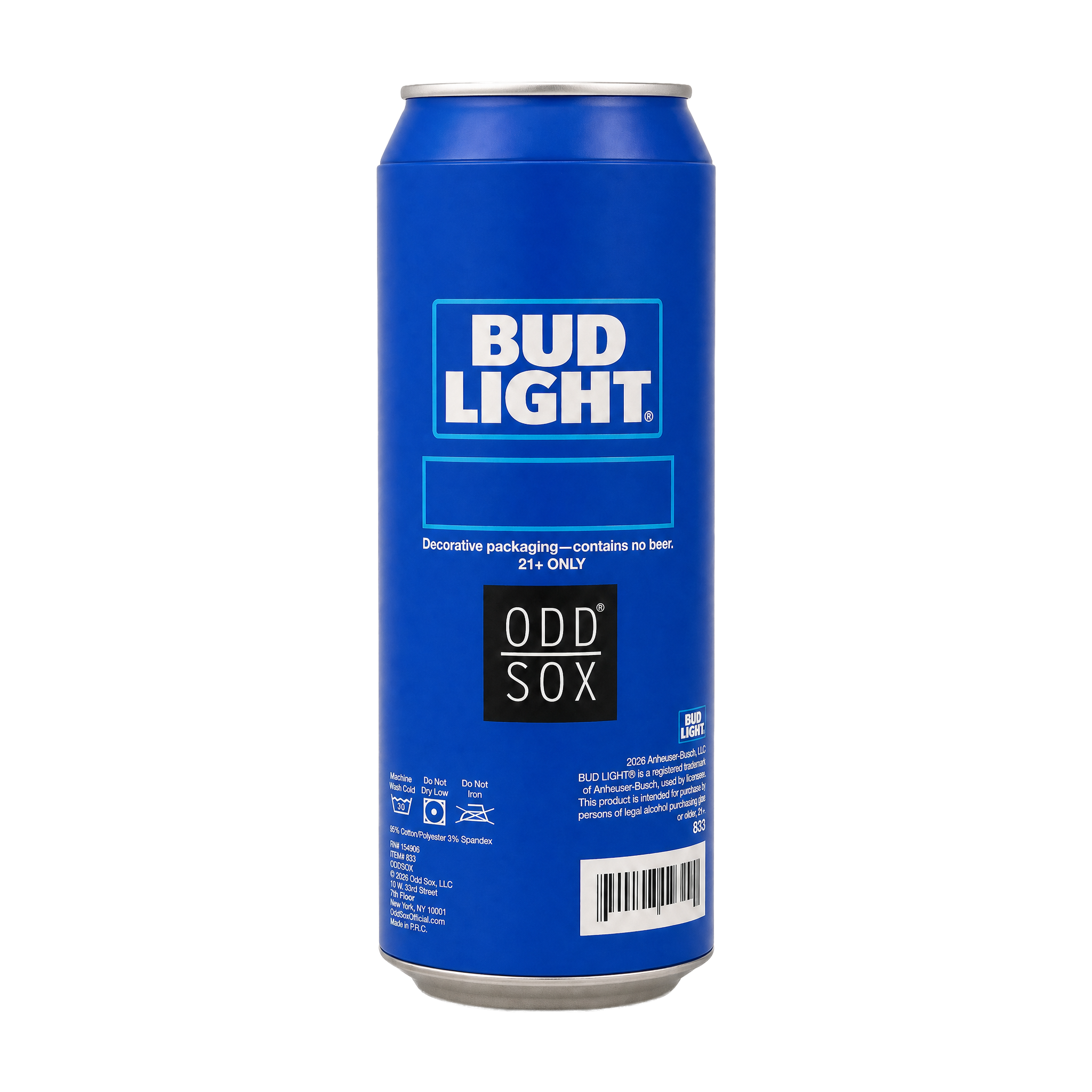 ODDMART Bud Light Crew Socks 2-Pack