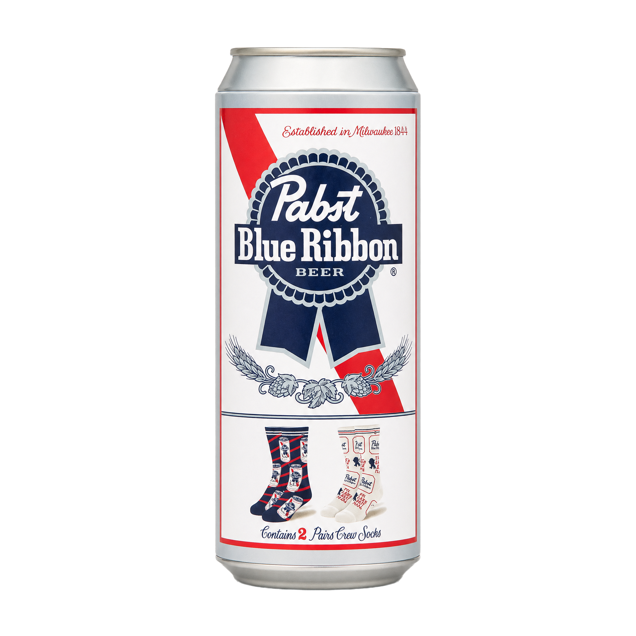 ODDMART Pabst Blue Ribbon Crew Socks 2-Pack