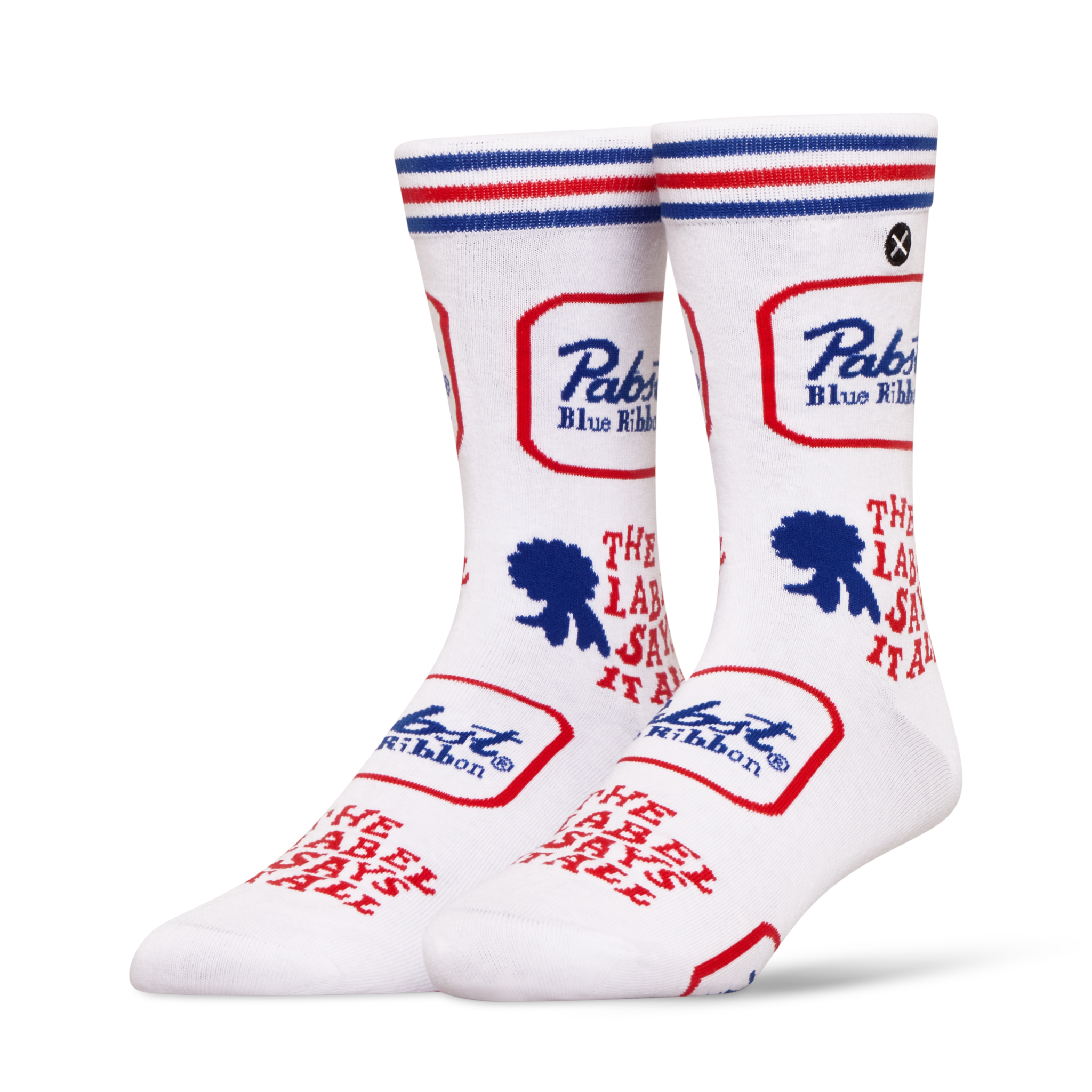 ODDMART Pabst Blue Ribbon Crew Socks 2-Pack
