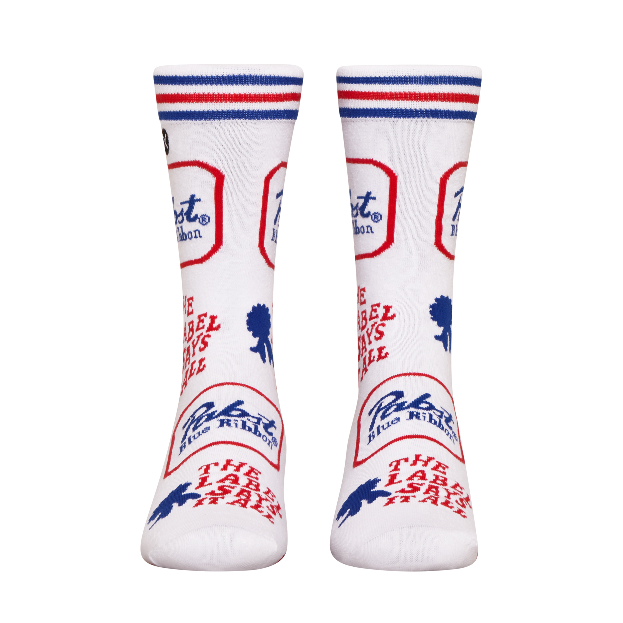 ODDMART Pabst Blue Ribbon Crew Socks 2-Pack