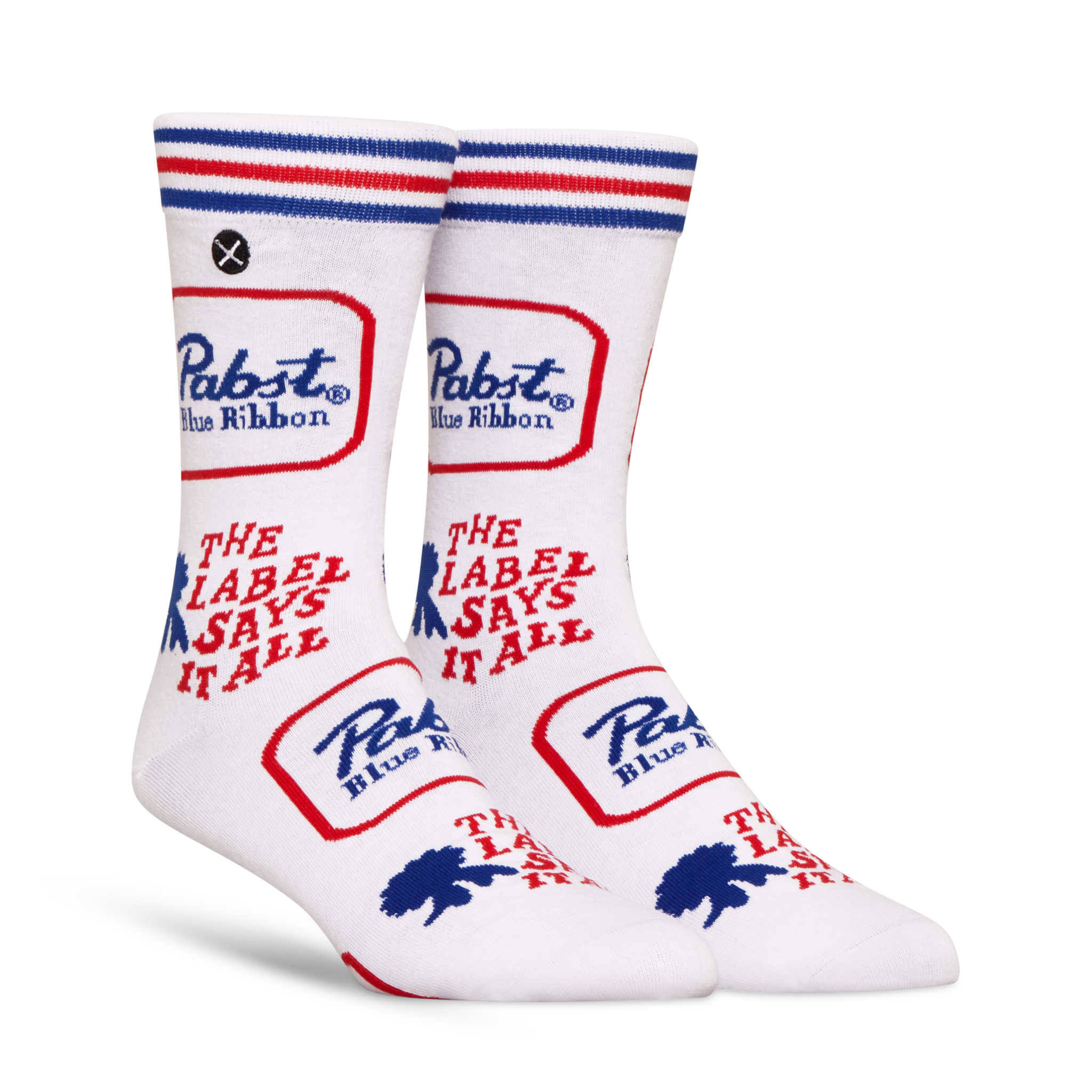 ODDMART Pabst Blue Ribbon Crew Socks 2-Pack