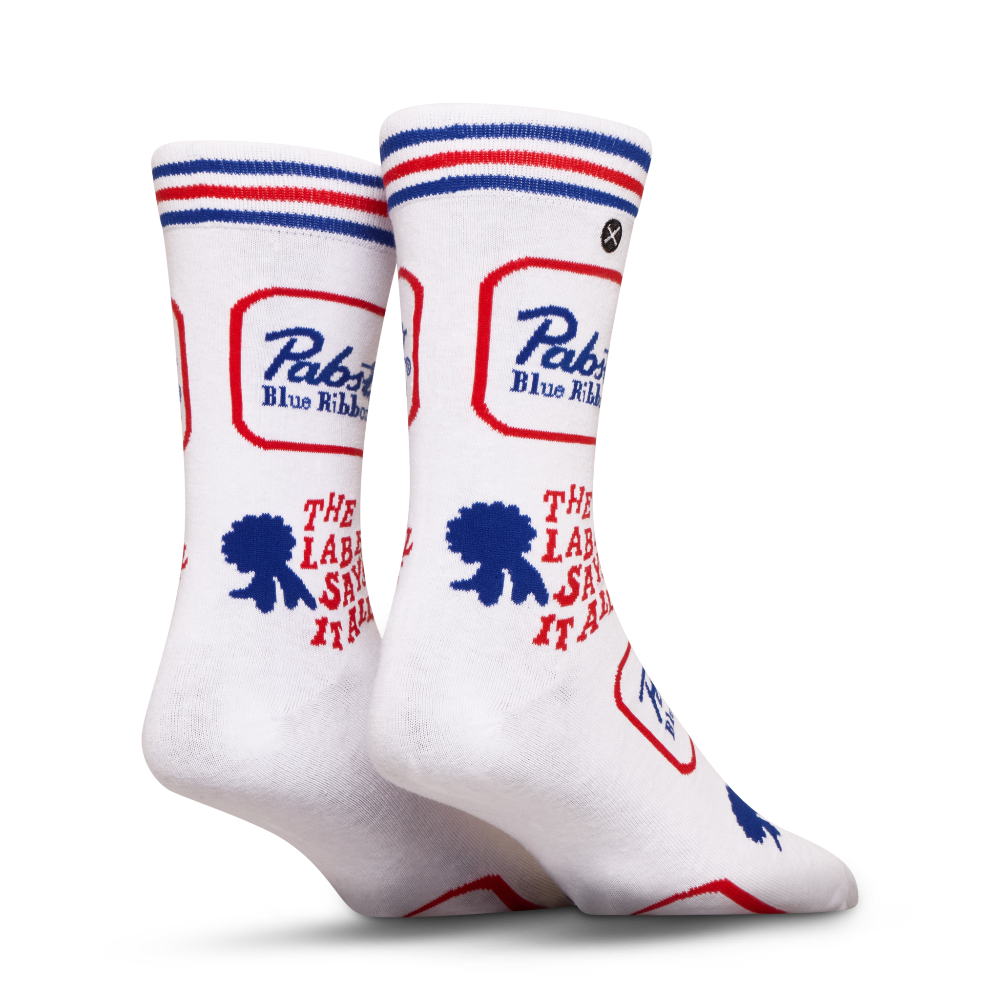 ODDMART Pabst Blue Ribbon Crew Socks 2-Pack