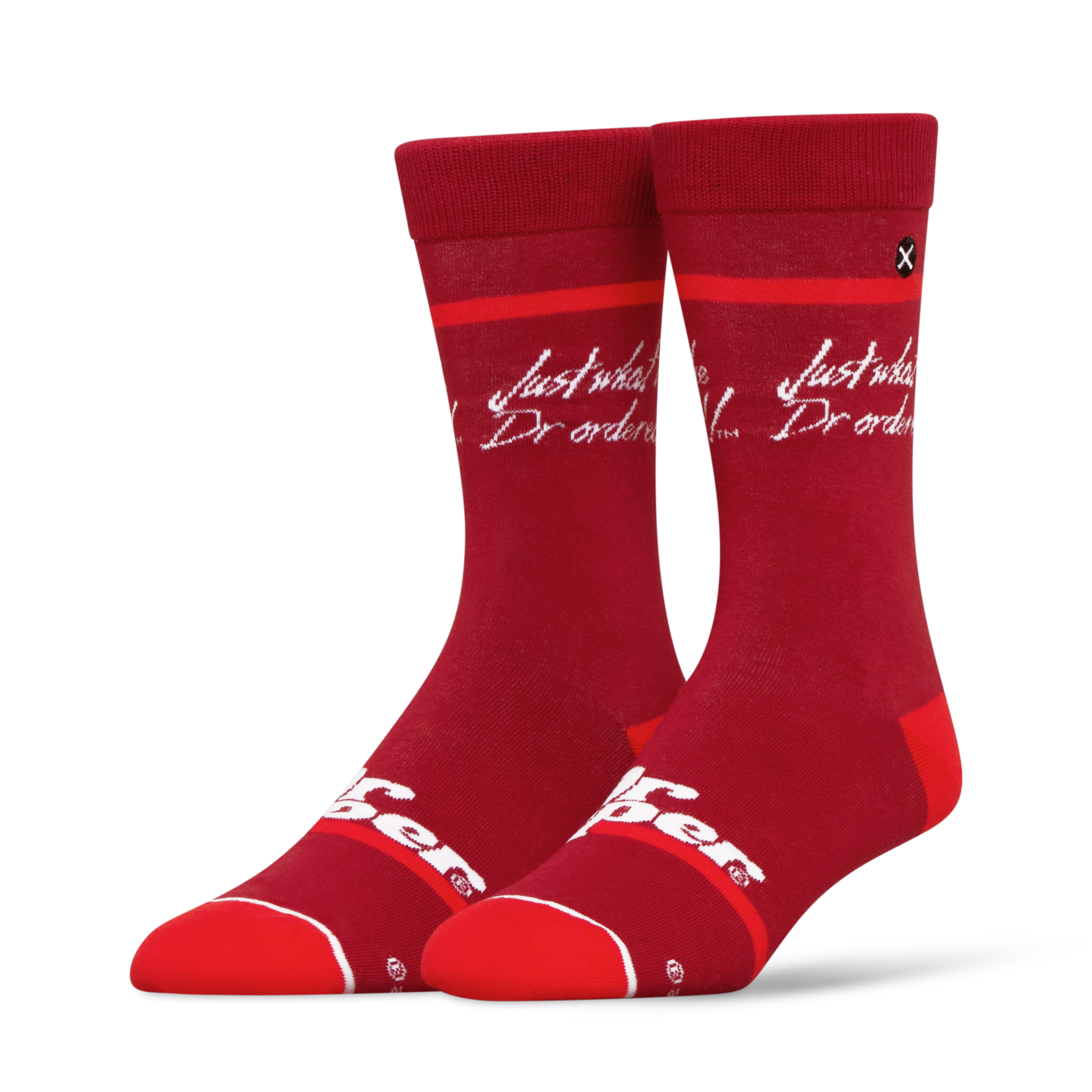 ODDMART Dr Pepper Crew Socks 2-Pack